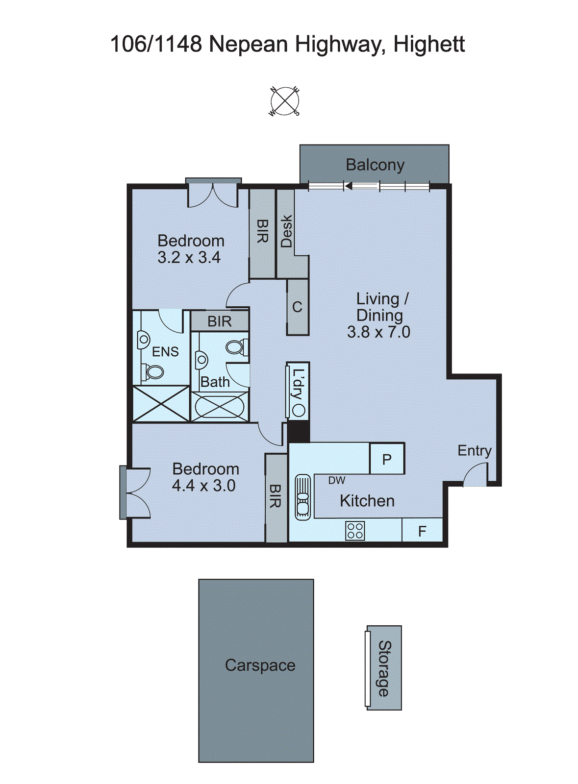 106/1148 Nepean Highway, Highett VIC 3190 - Floorplan
