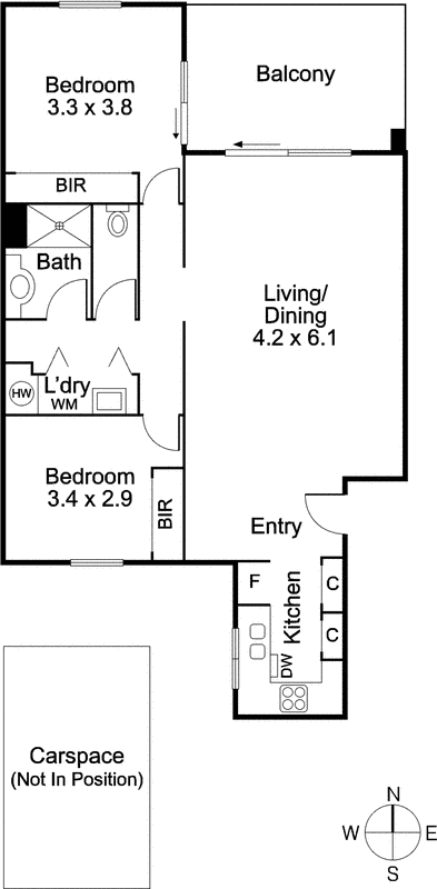 106/126 Carlisle Street, St Kilda VIC 3182 - Floorplan