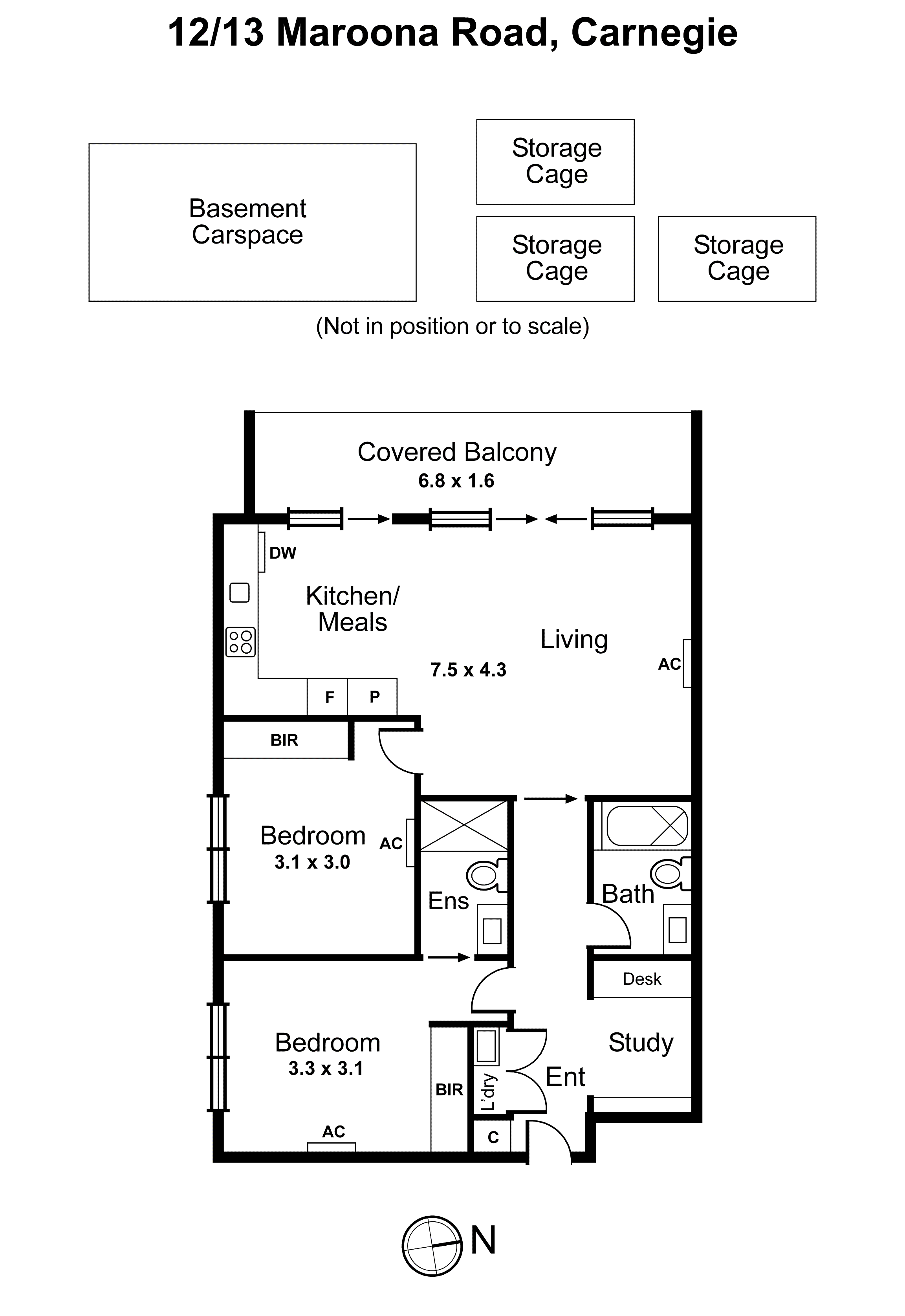 106/13 Maroona Road, Carnegie VIC 3163 - Floorplan
