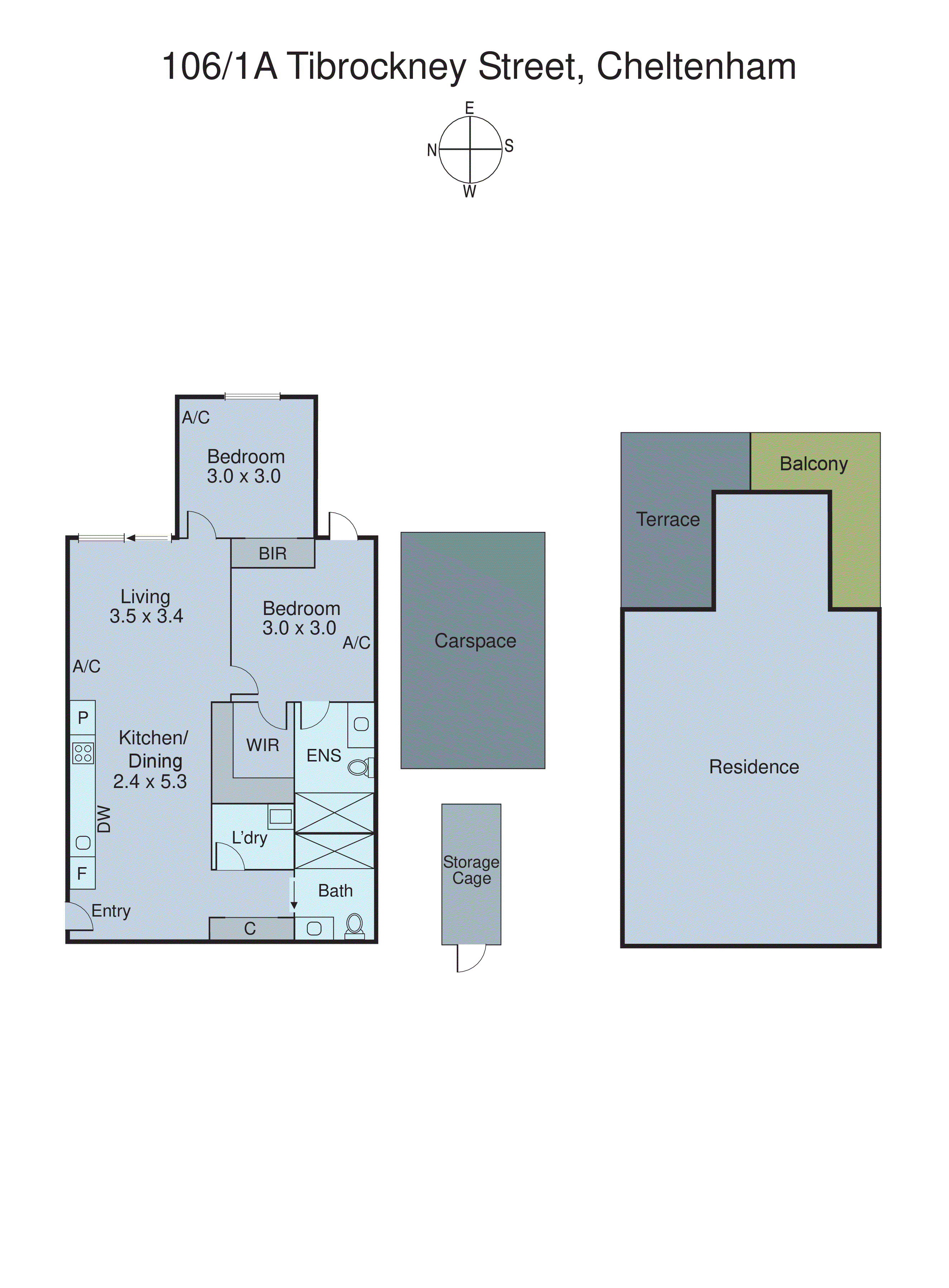 106/1A Tibrockney Street, Cheltenham VIC 3192 - Floorplan