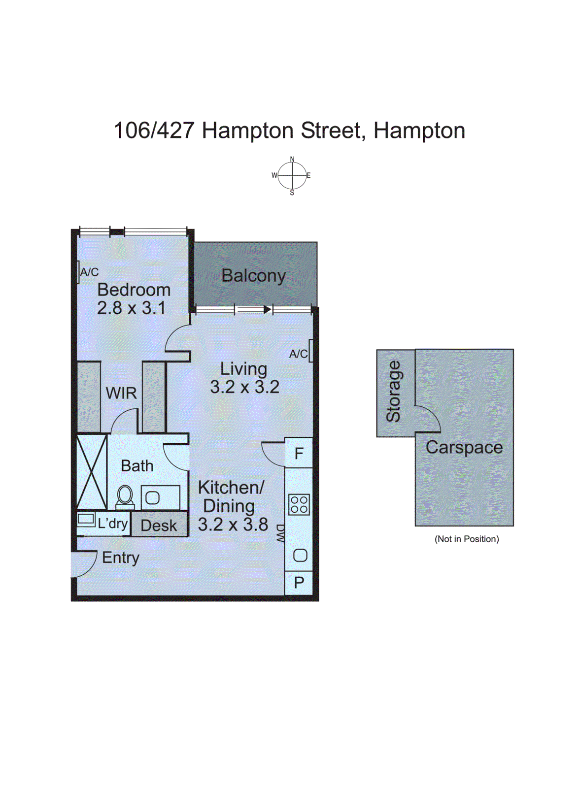 106/427 Hampton Street, Hampton VIC 3188 - Floorplan