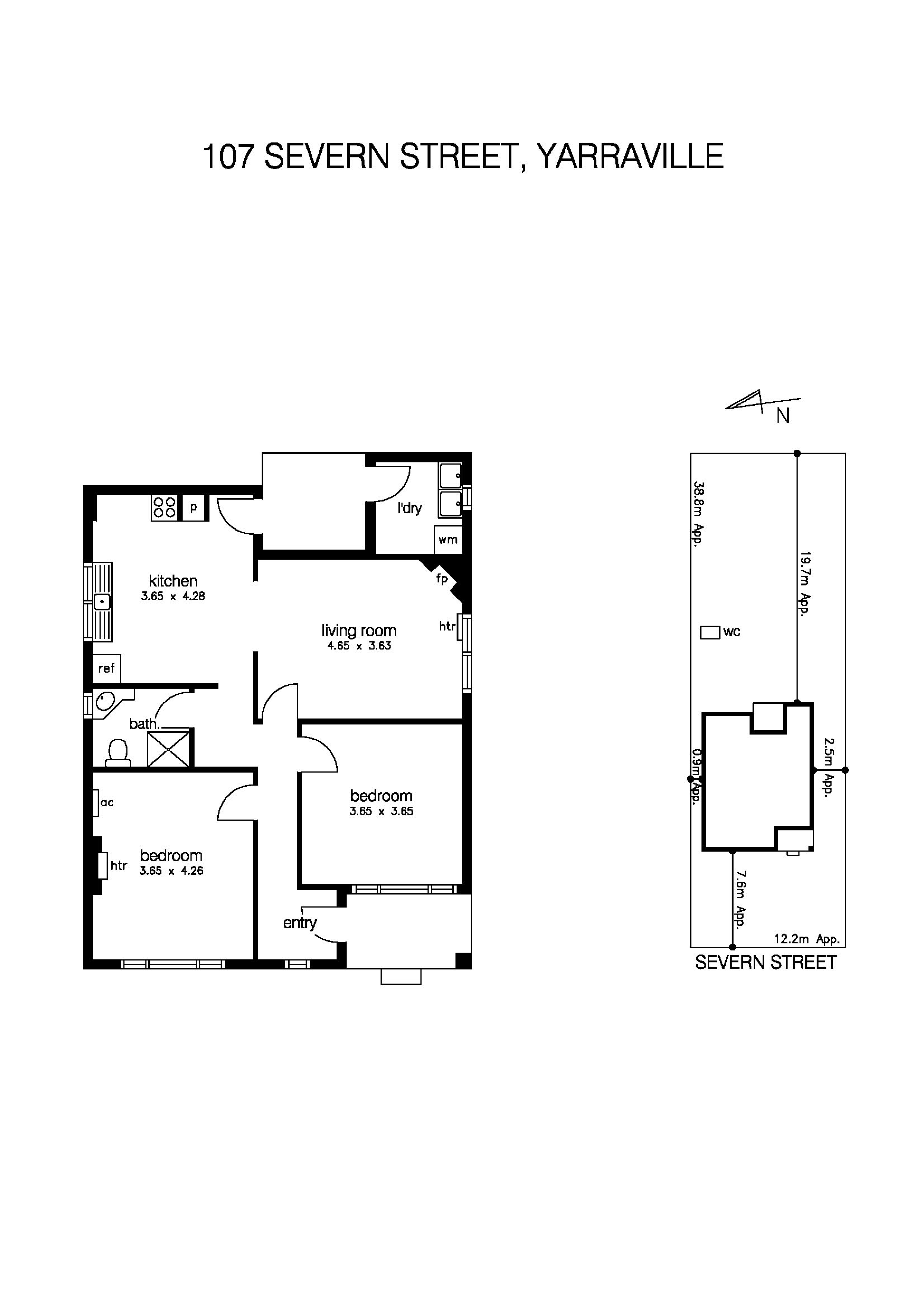 107 Severn Street, YARRAVILLE VIC 3013 - Floorplan
