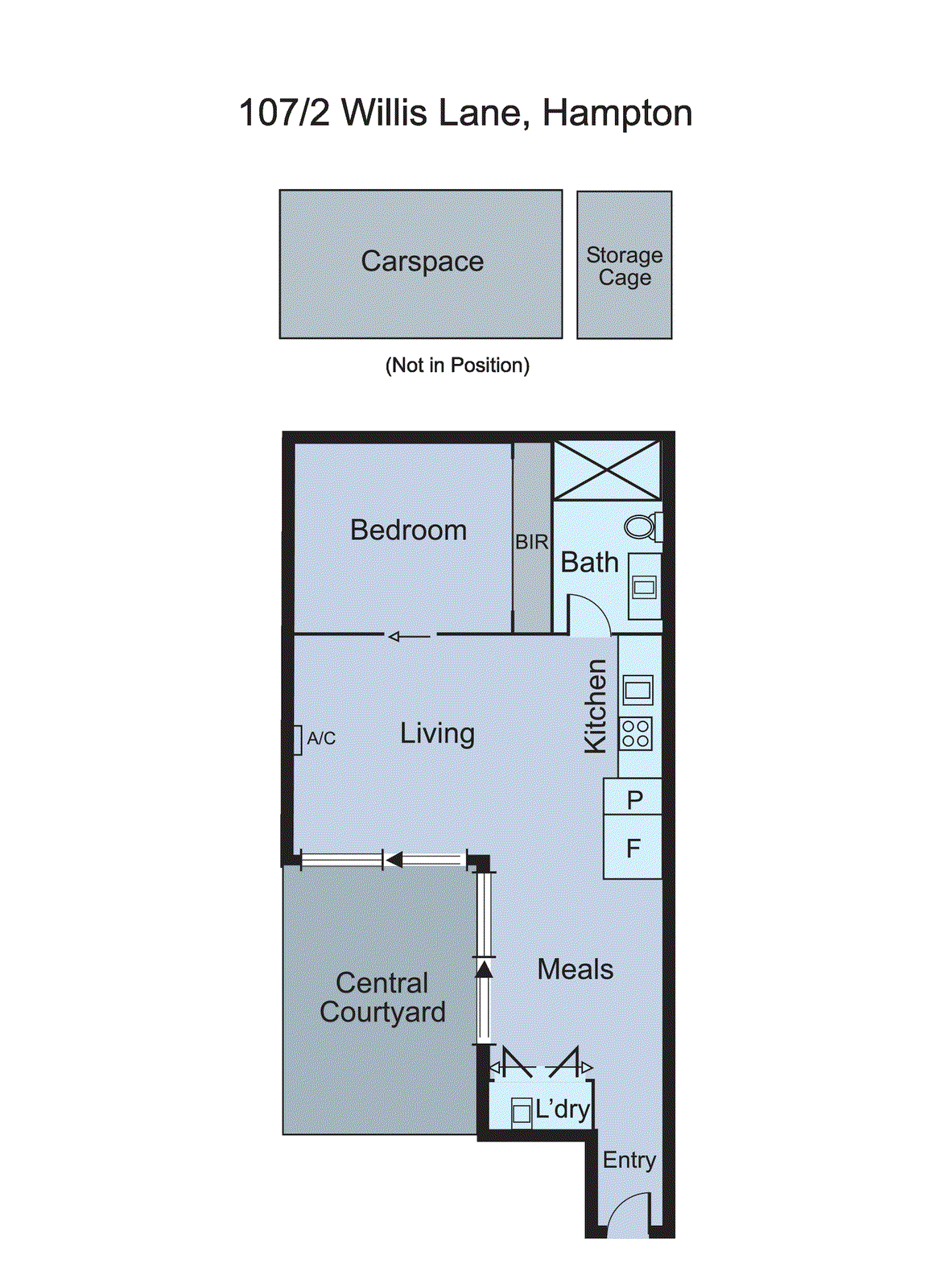 107/2 Willis Lane, Hampton VIC 3188 - Floorplan
