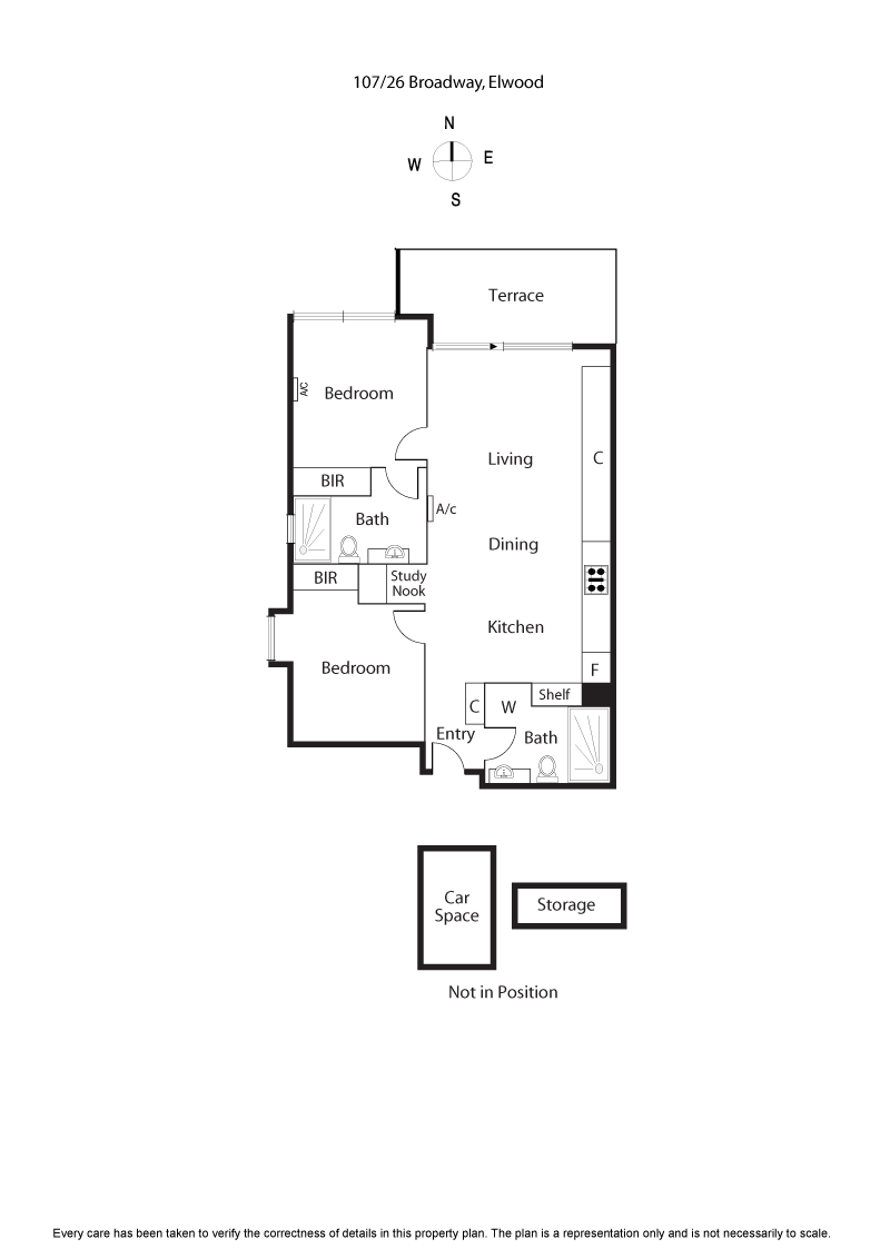 107/26 Broadway, ELWOOD VIC 3184 - Floorplan