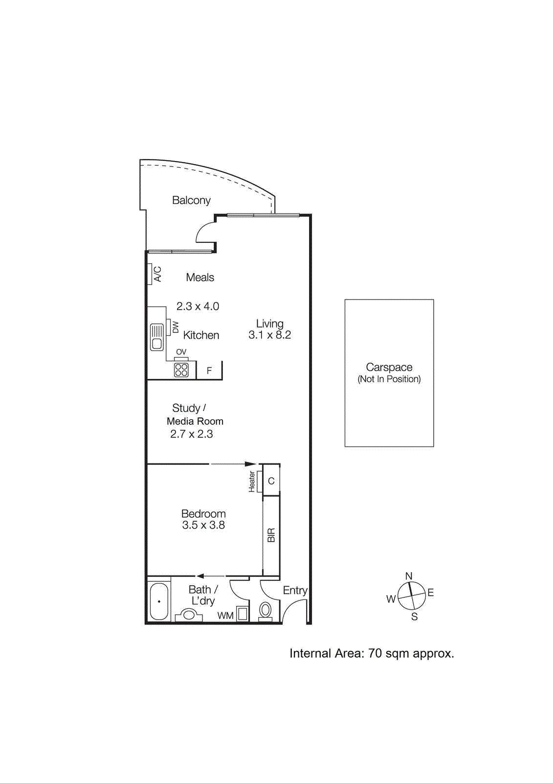 107/3-7a Alma Road, St Kilda VIC 3182 - Floorplan
