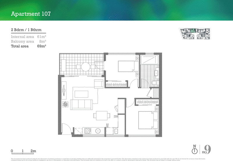 107/9 Chesterville Road, Cheltenham VIC 3192 - Floorplan