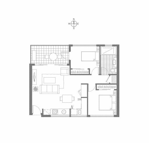 107/9 Chesterville Road, Cheltenham VIC 3192 - Floorplan