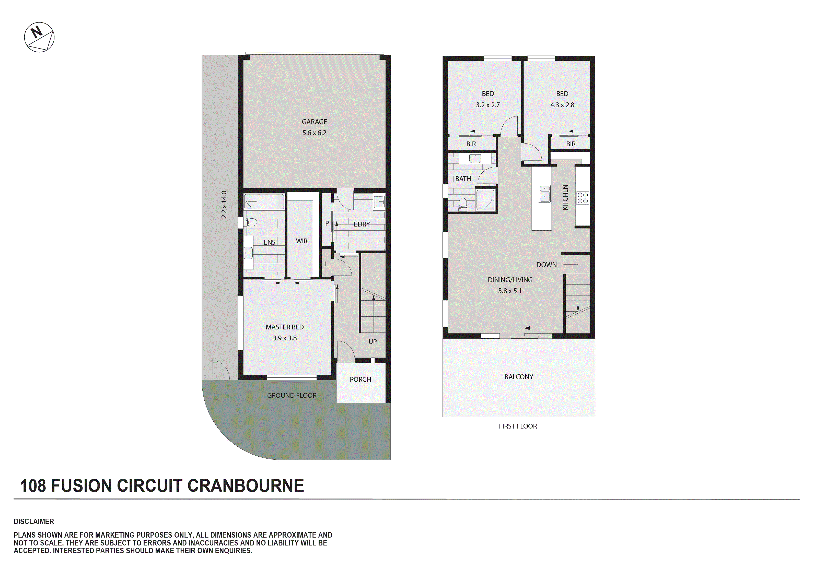 108 Fusion Circuit, Cranbourne West VIC 3977 - Floorplan
