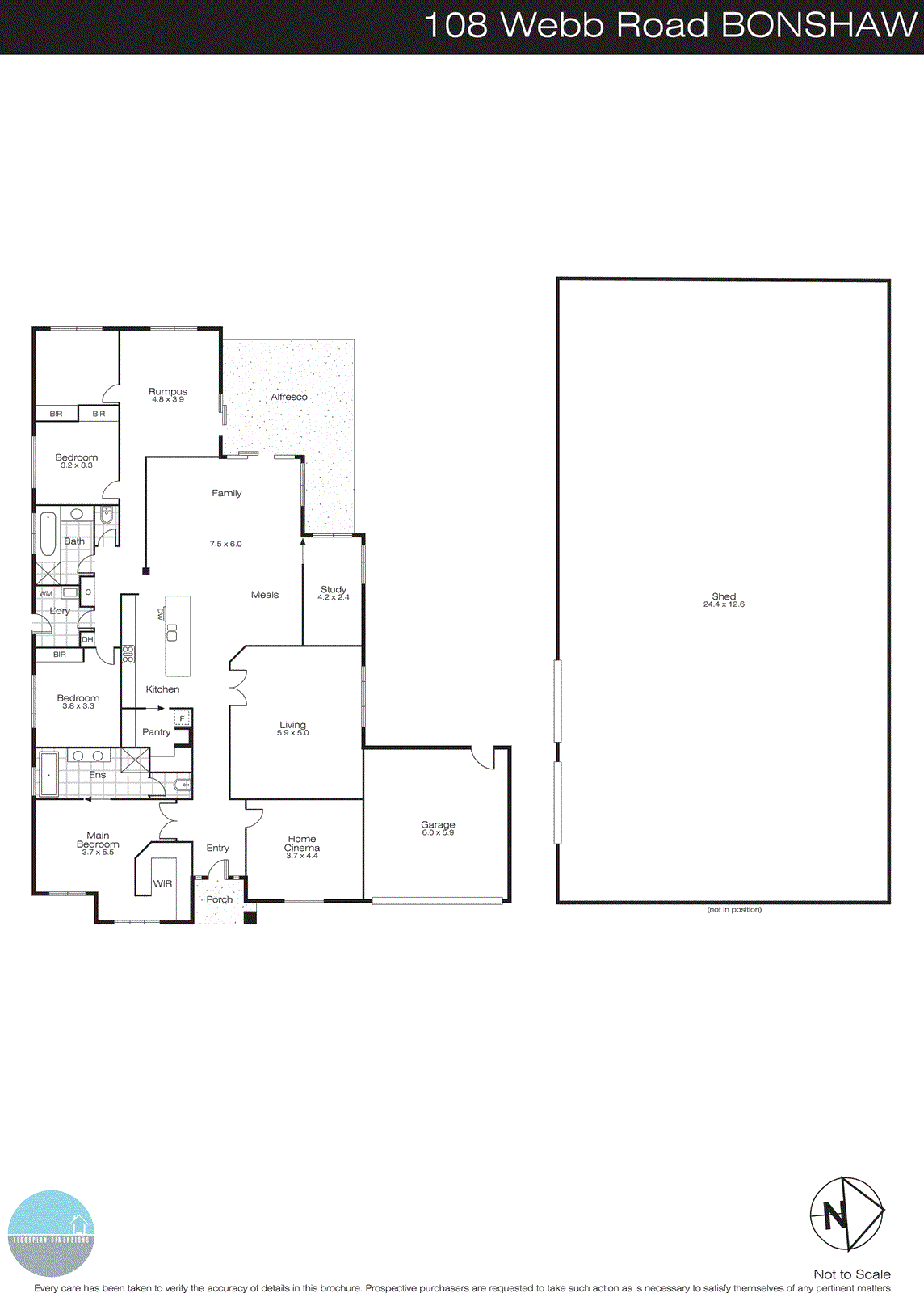 108 Webb Road, Bonshaw VIC 3352 - Floorplan