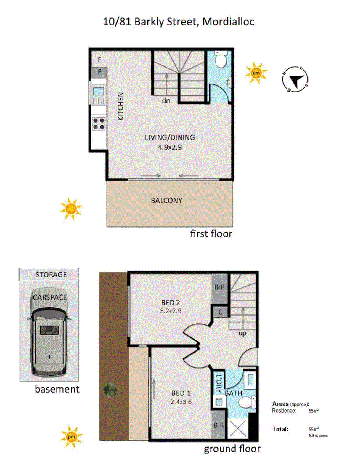 10/81 Barkly Street, Mordialloc VIC 3195 - Floorplan