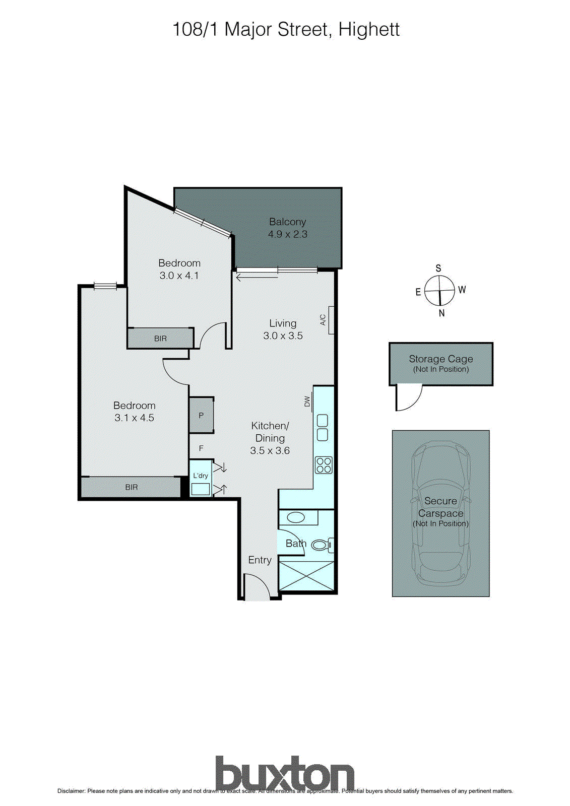 108/1 Major Street, Highett VIC 3190 - Floorplan