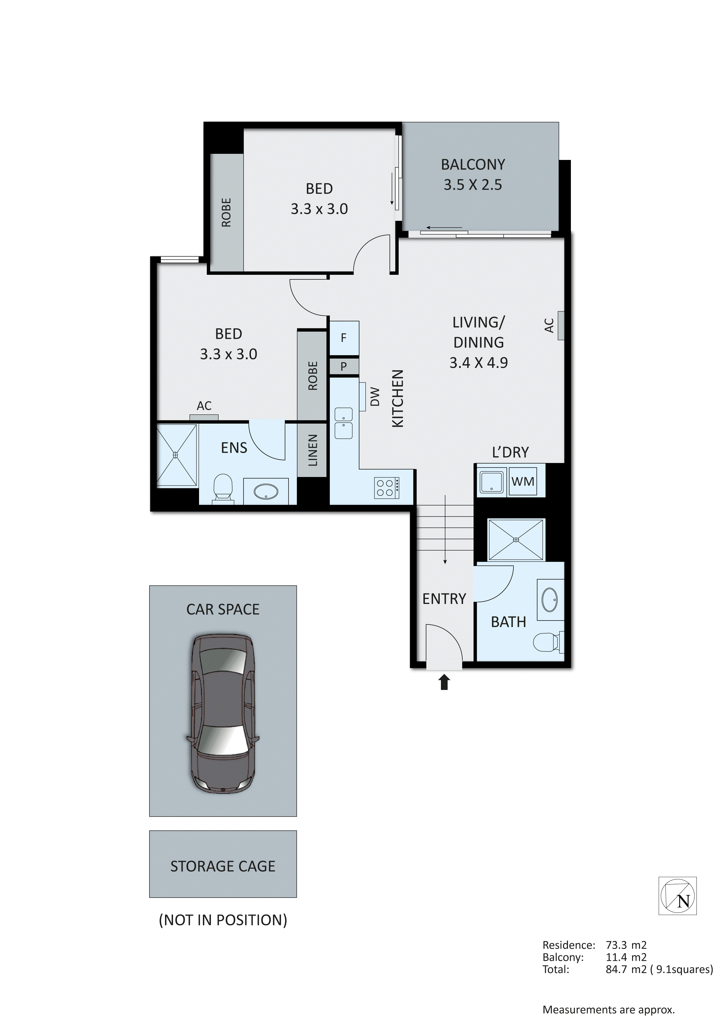 108/1a Turner Road, Highett VIC 3190 - Floorplan