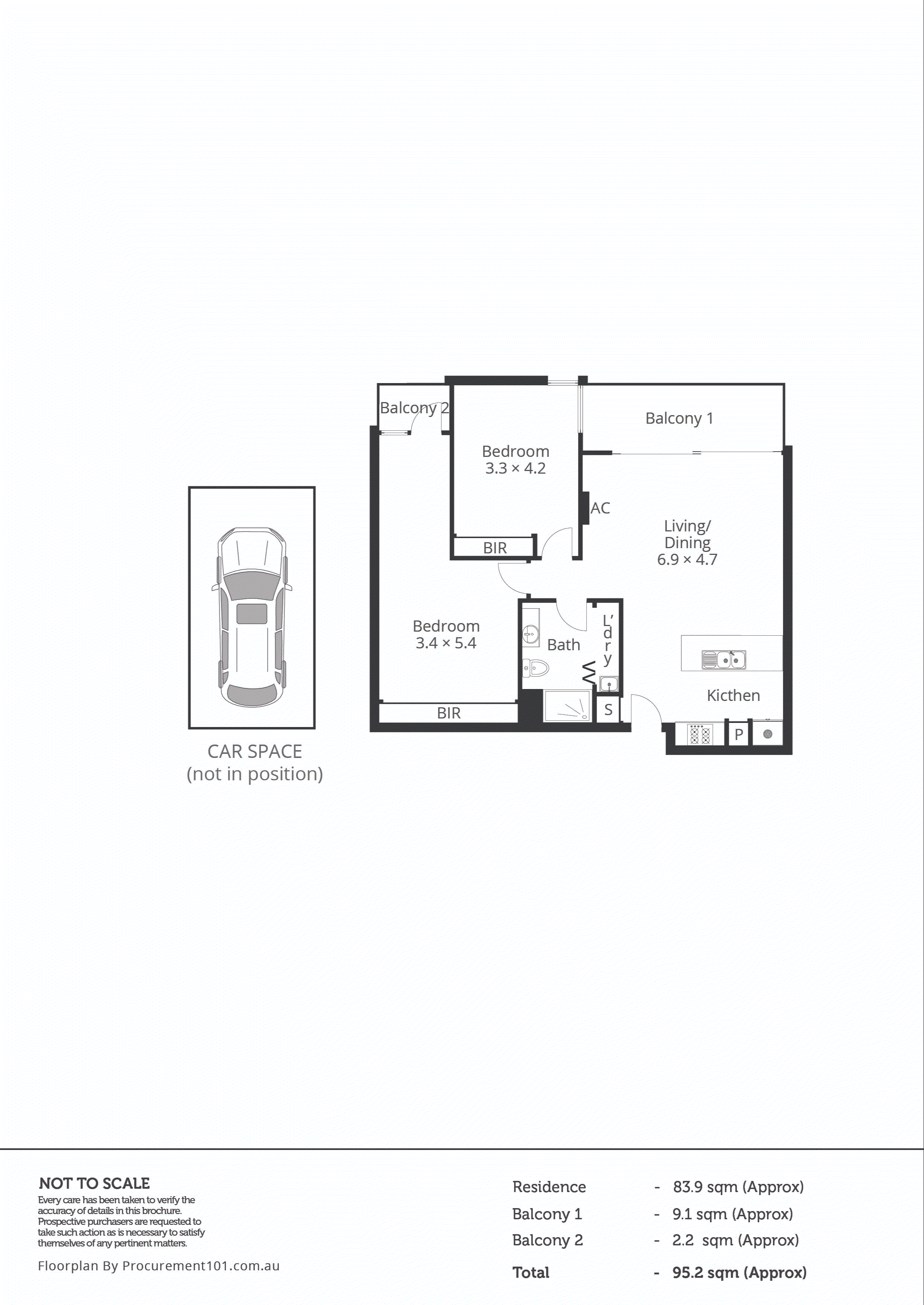108/31B Buckingham Avenue, Springvale VIC 3171 - Floorplan