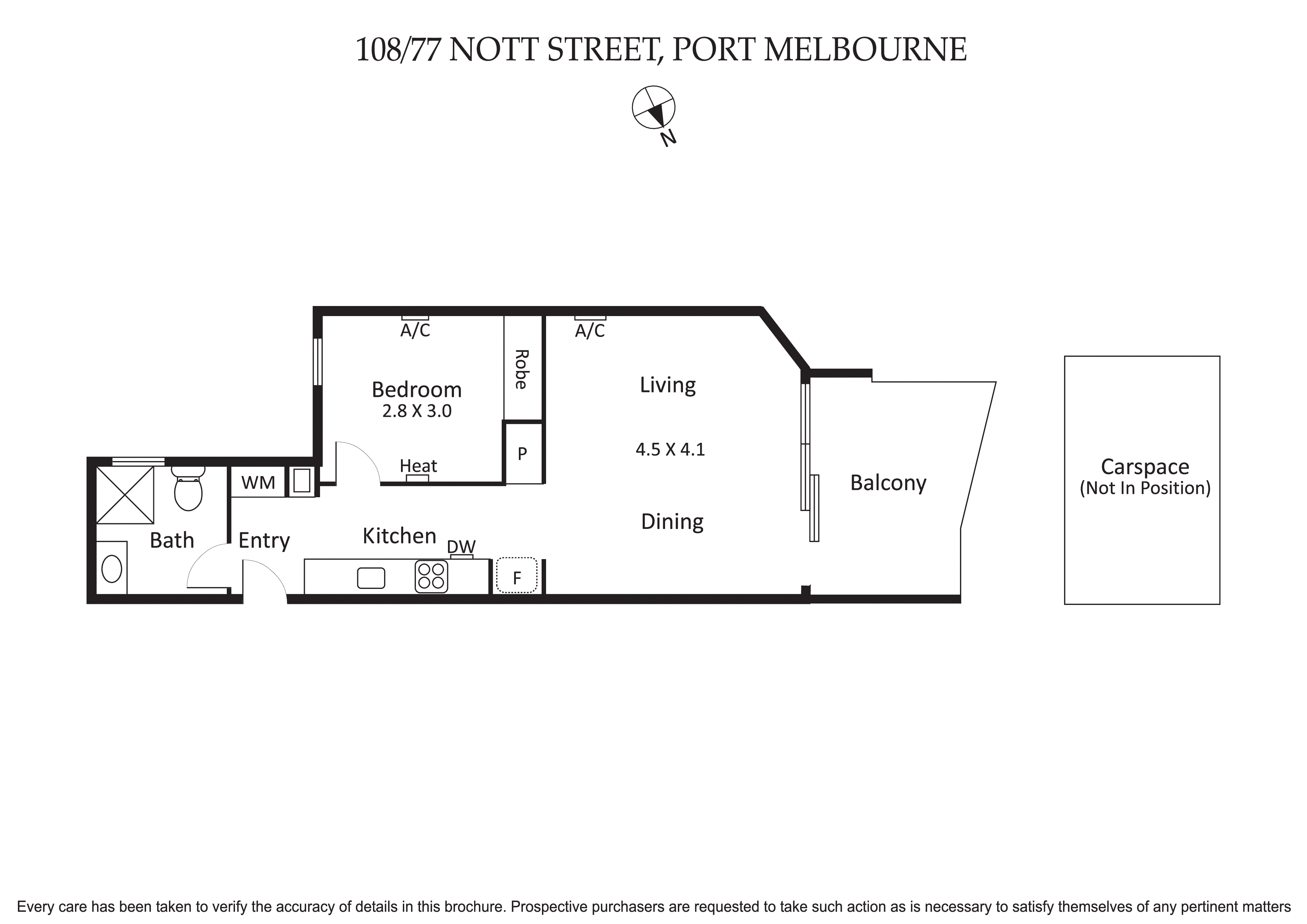 108/77 Nott Street, Port Melbourne VIC 3207 - Floorplan