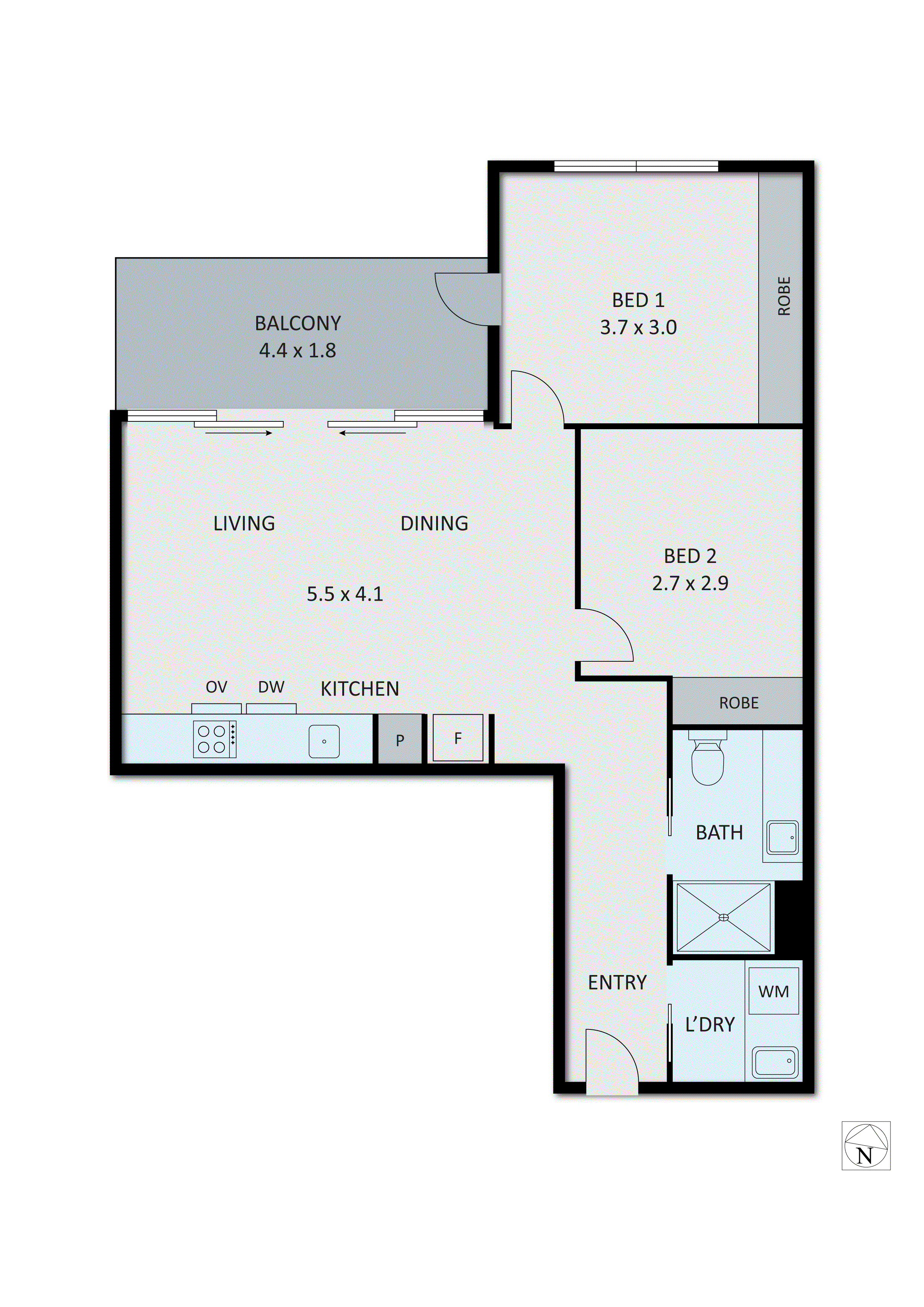 108/8 Clydebank Road, Edithvale VIC 3196 - Floorplan