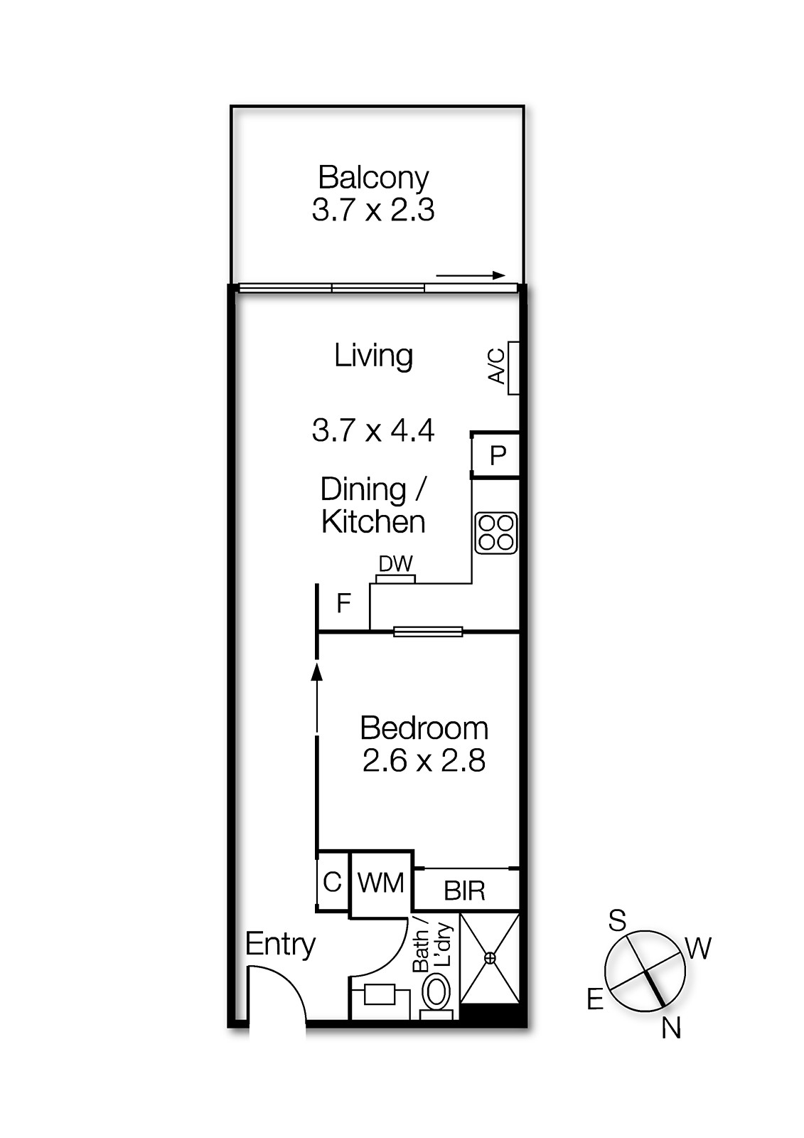 109/101 Bay Street, Port Melbourne VIC 3207 - Floorplan