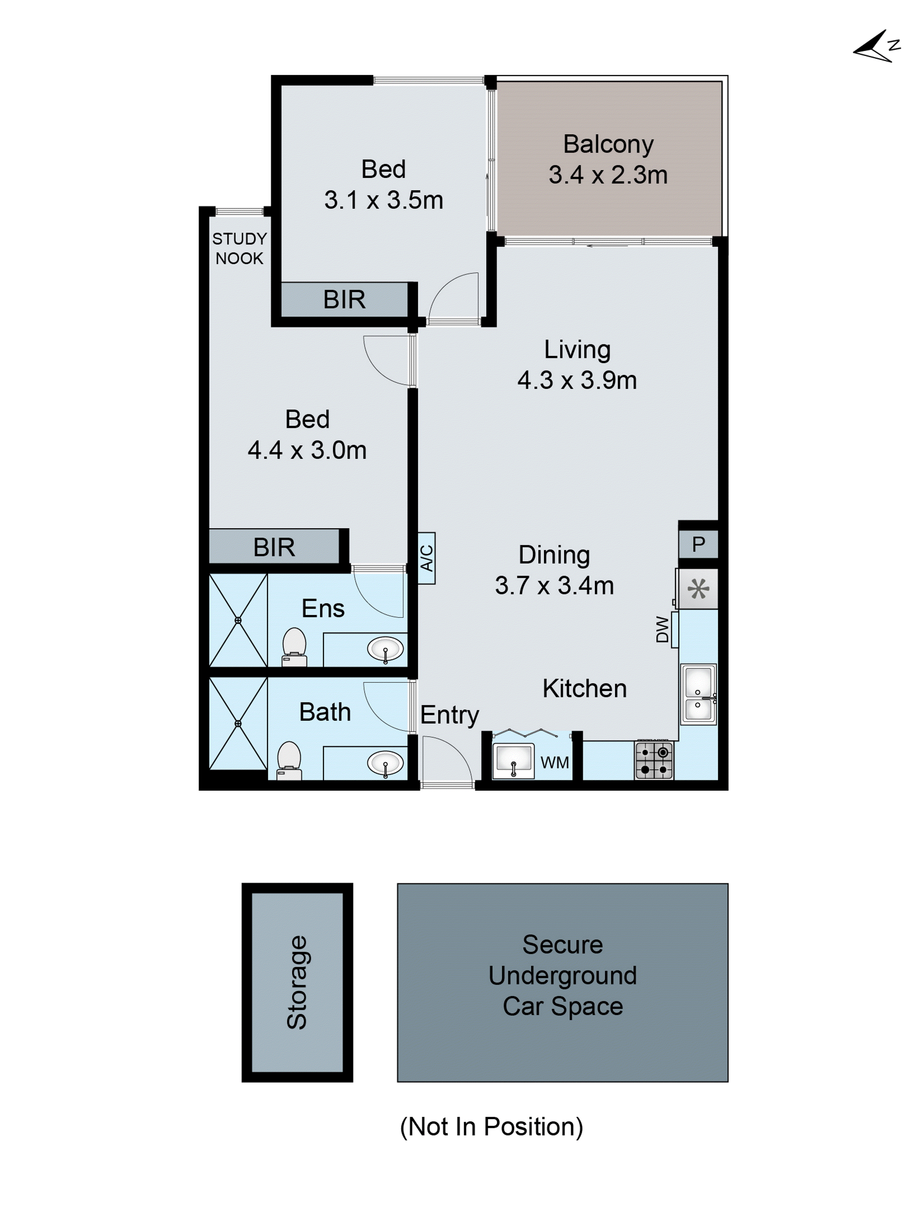 109/22 Bent Street, Bentleigh VIC 3204 - Floorplan