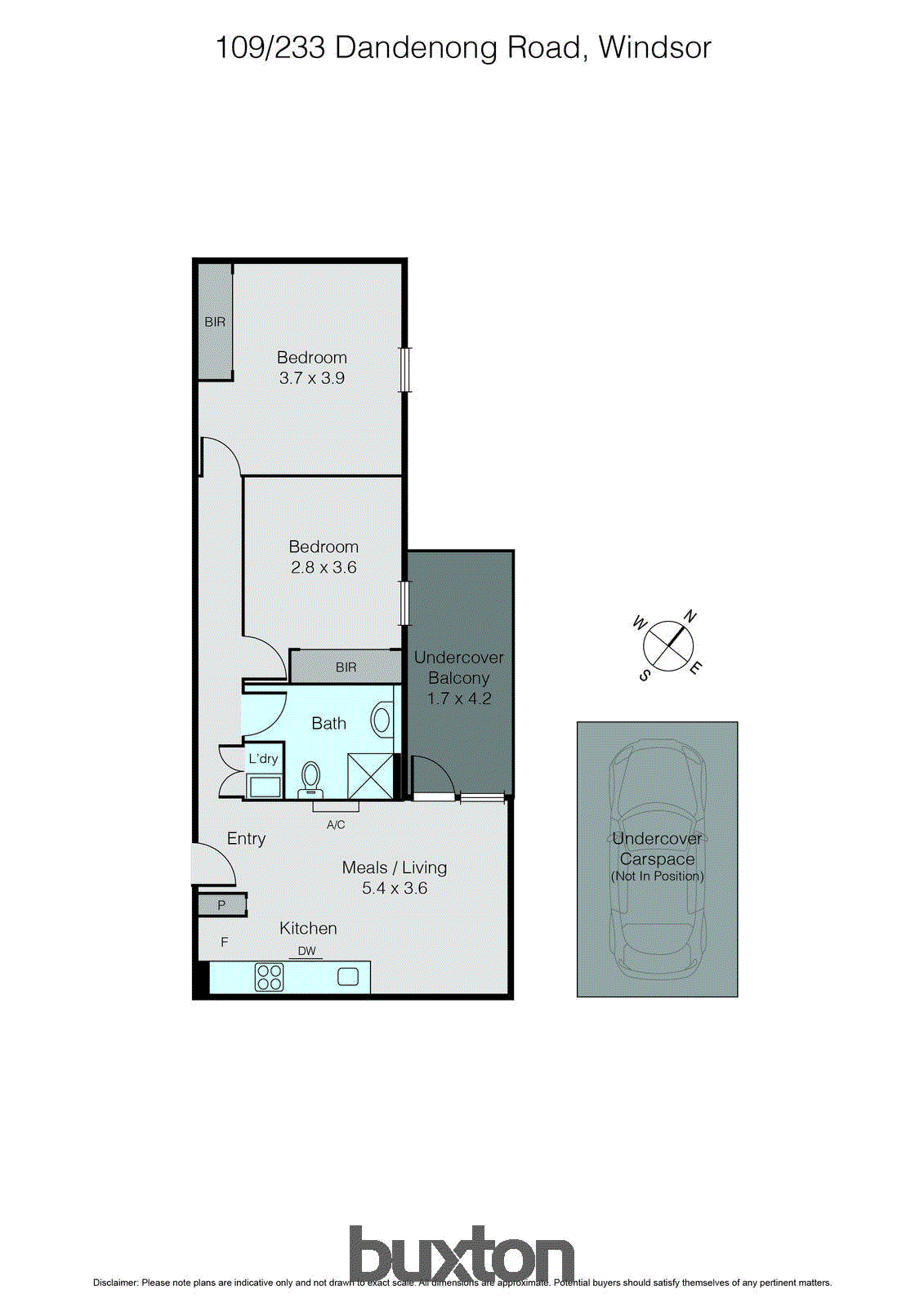 109/233 Dandenong Road, Windsor VIC 3181 - Floorplan