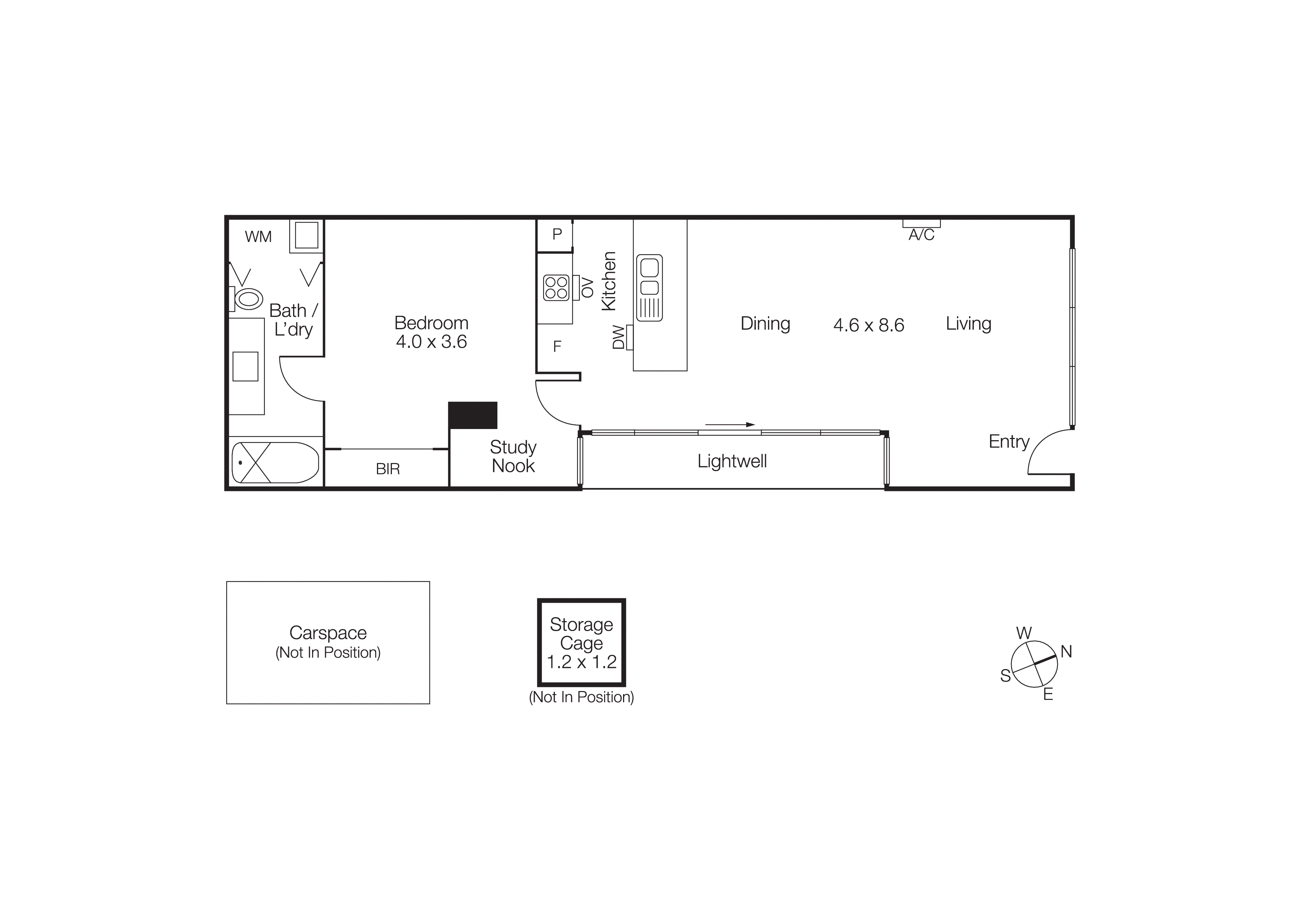 109/91 Dow Street, Port Melbourne VIC 3207 - Floorplan