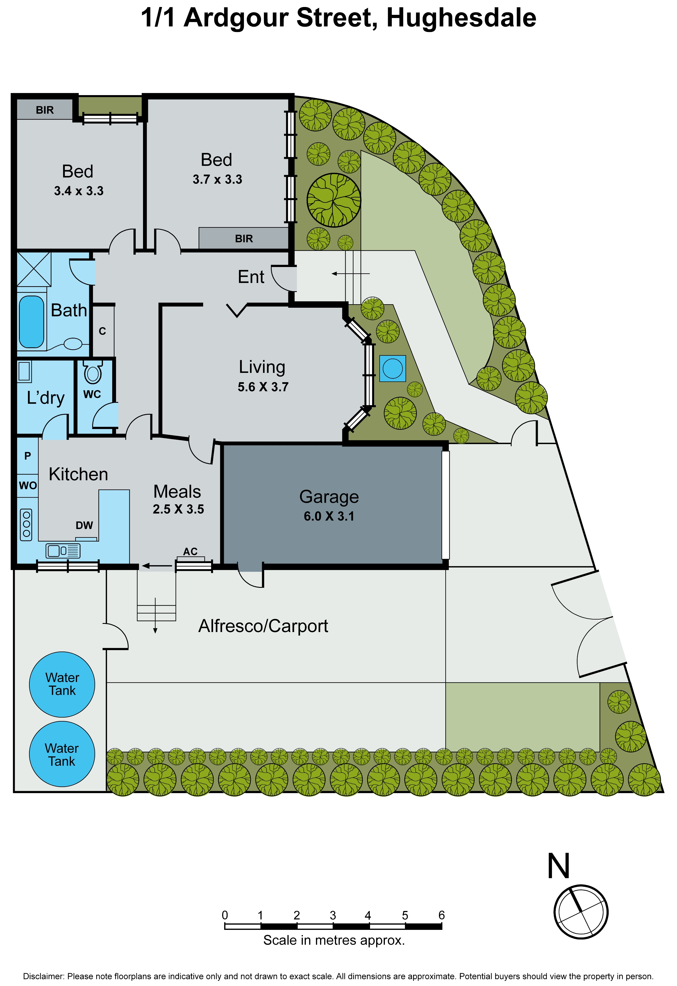 1/1 Ardgour Street, Hughesdale VIC 3166 - Floorplan