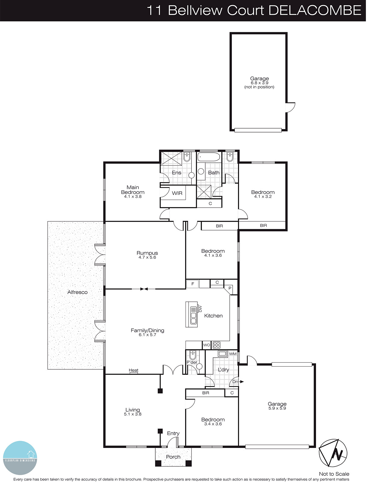11 Bellview Court, Delacombe VIC 3356 - Floorplan