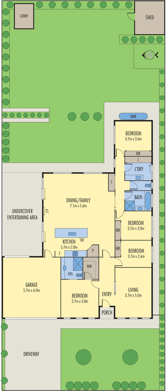 11 Bundaleer Avenue, Grovedale VIC 3216 - Floorplan