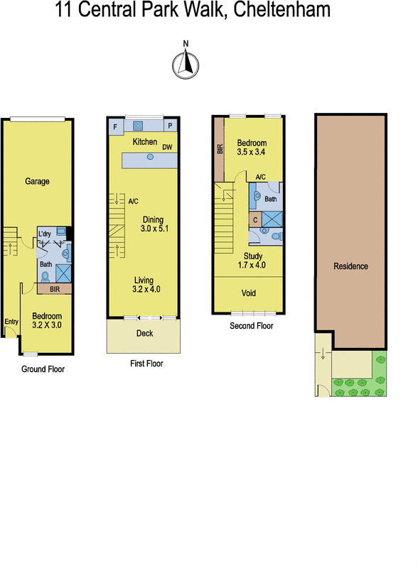 11 Central Park Walk, Cheltenham VIC 3192 - Floorplan