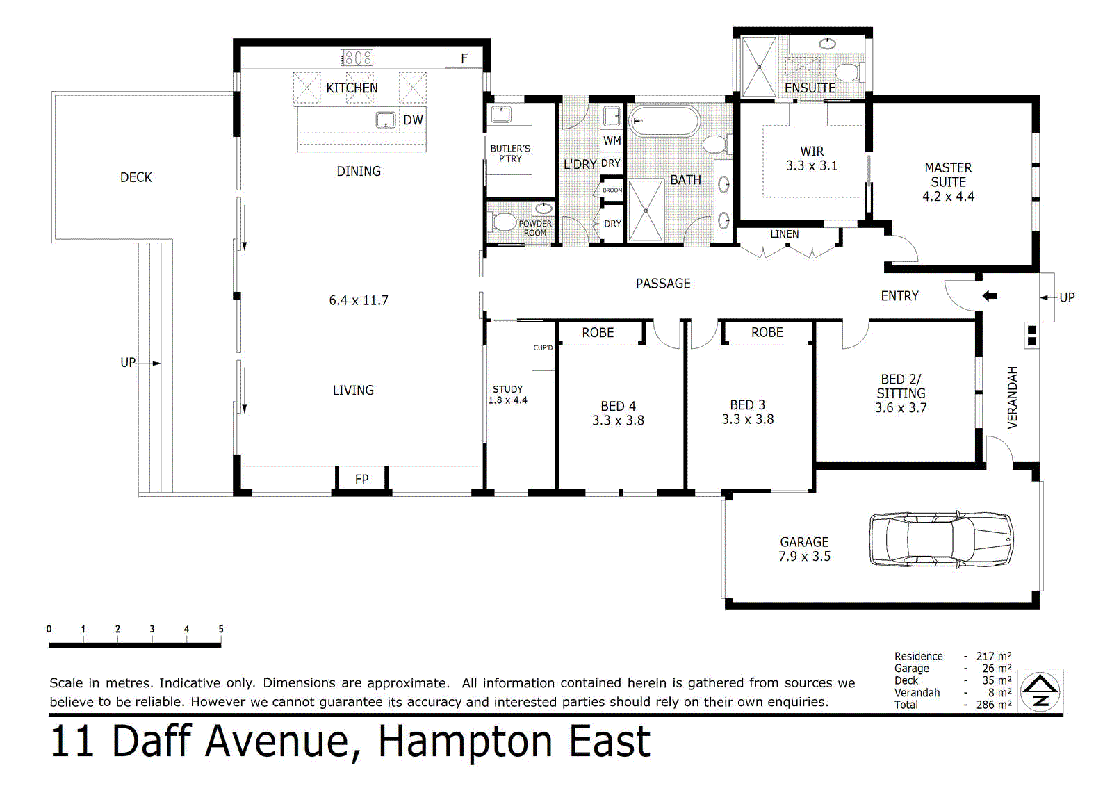 11 Daff Avenue, Hampton East VIC 3188 - Floorplan