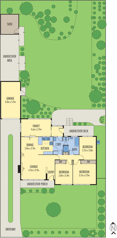 11 Elysium Crescent, Oakleigh East VIC 3166 - Floorplan