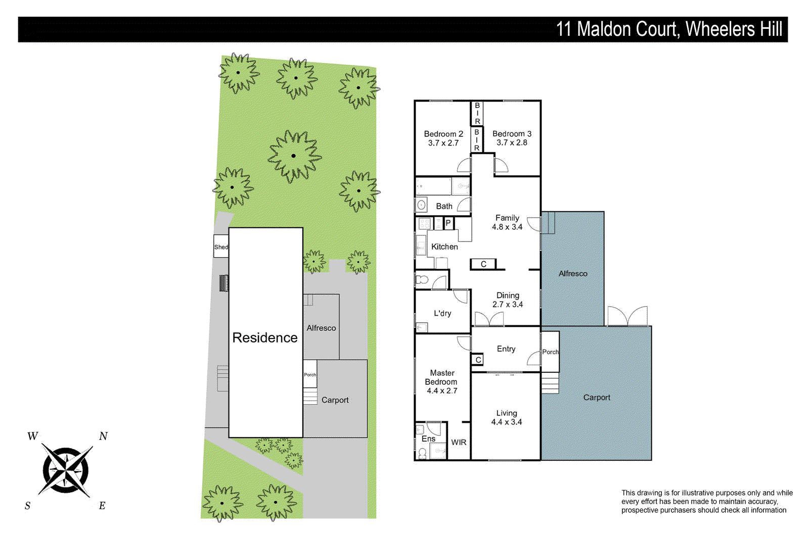 11 Maldon Court, Wheelers Hill VIC 3150 - Floorplan