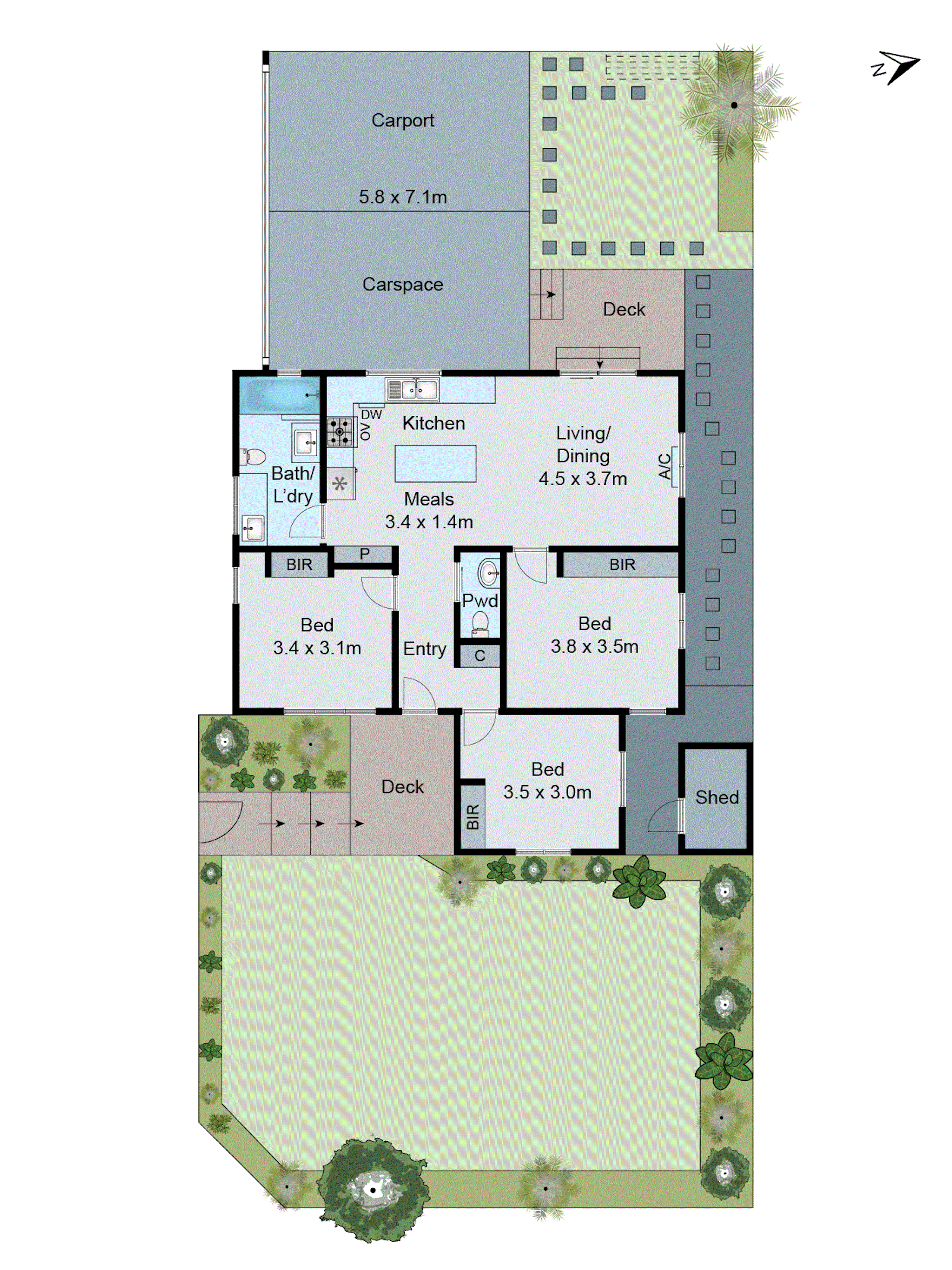 1/1 Margot Street, Chadstone VIC 3148 - Floorplan
