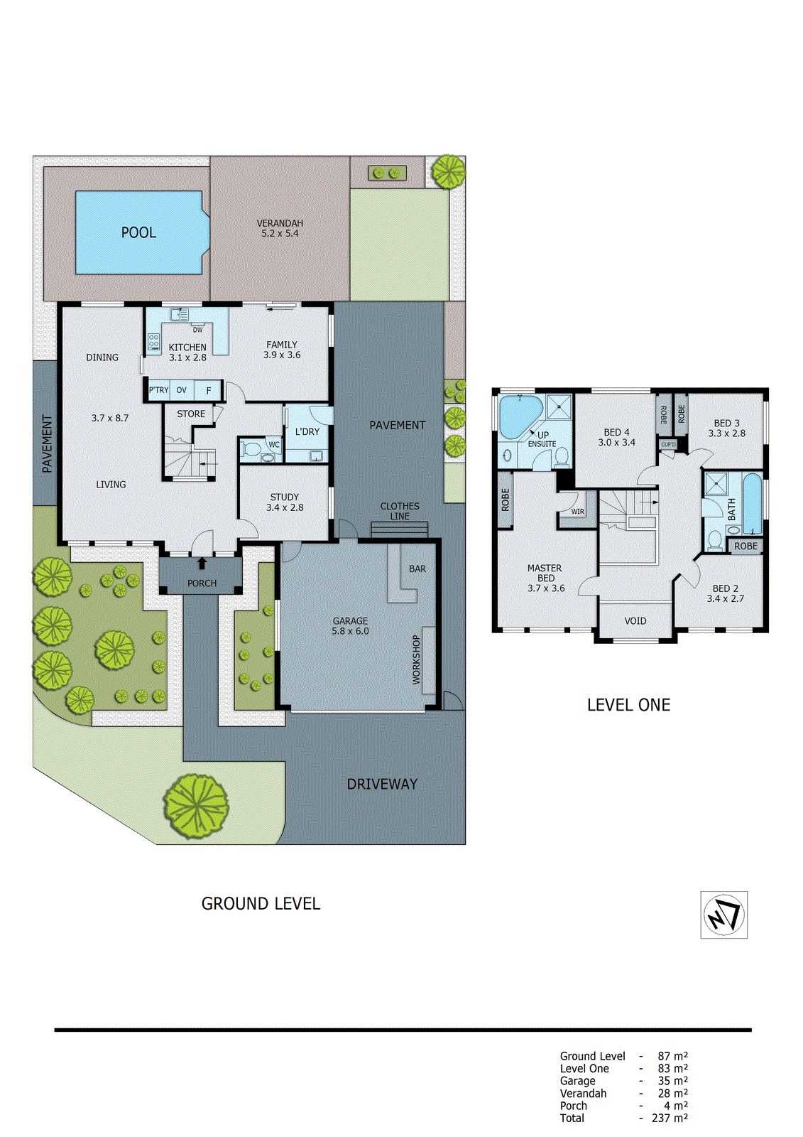 11 Marinique Drive, Aspendale Gardens VIC 3195 - Floorplan