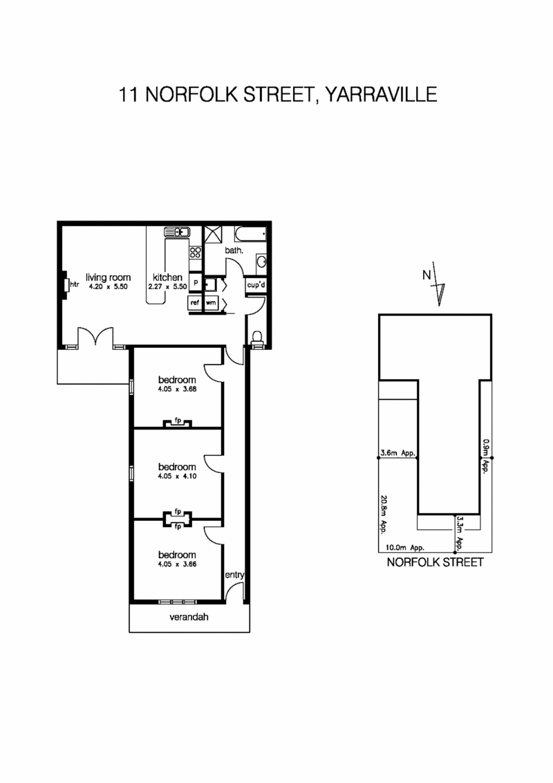 11 Norfolk Street, YARRAVILLE VIC 3013 - Floorplan