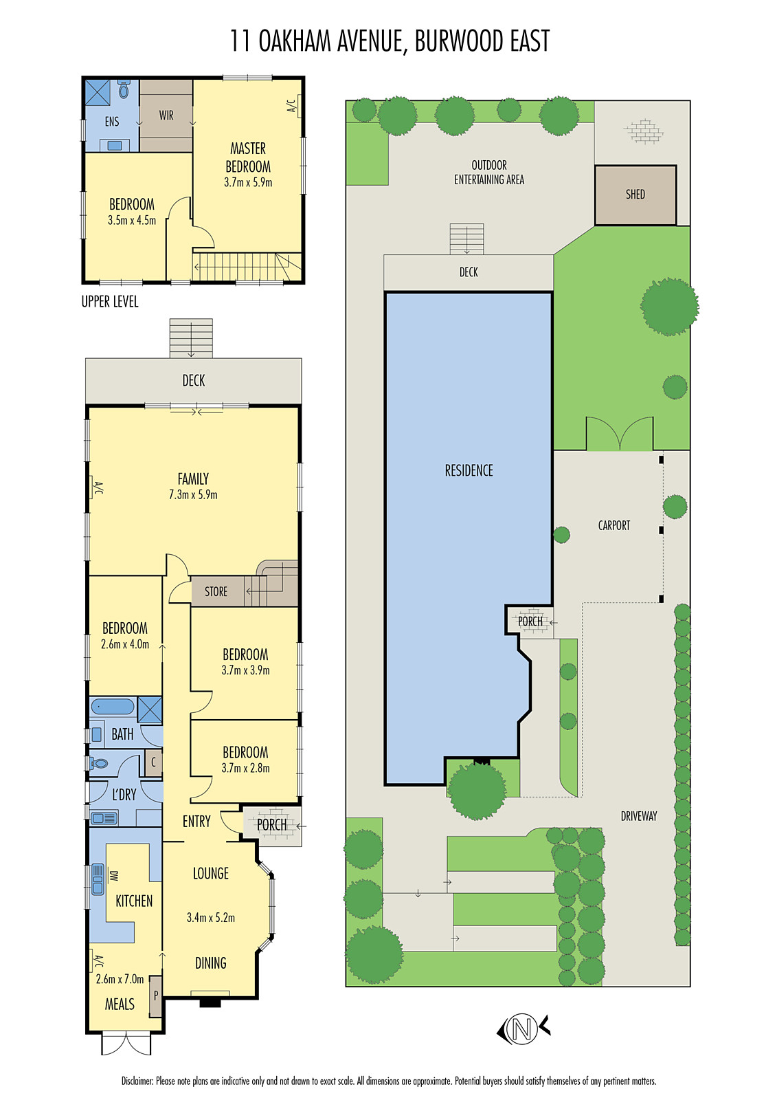 11 Oakham Avenue, Burwood East VIC 3151 - Floorplan
