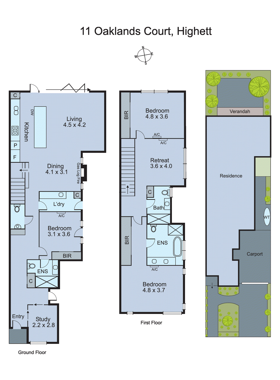 11 Oaklands Court, Highett VIC 3190 - Floorplan
