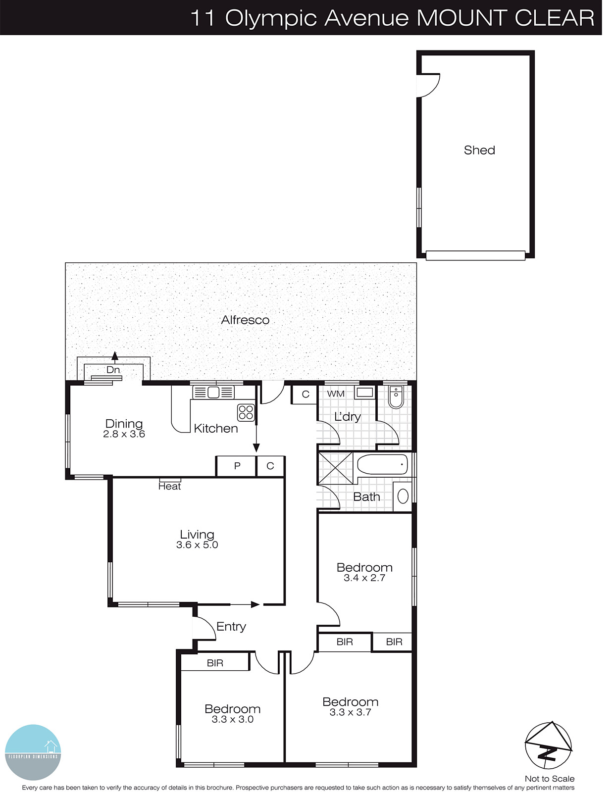 11 Olympic Avenue, Mount Clear VIC 3350 - Floorplan