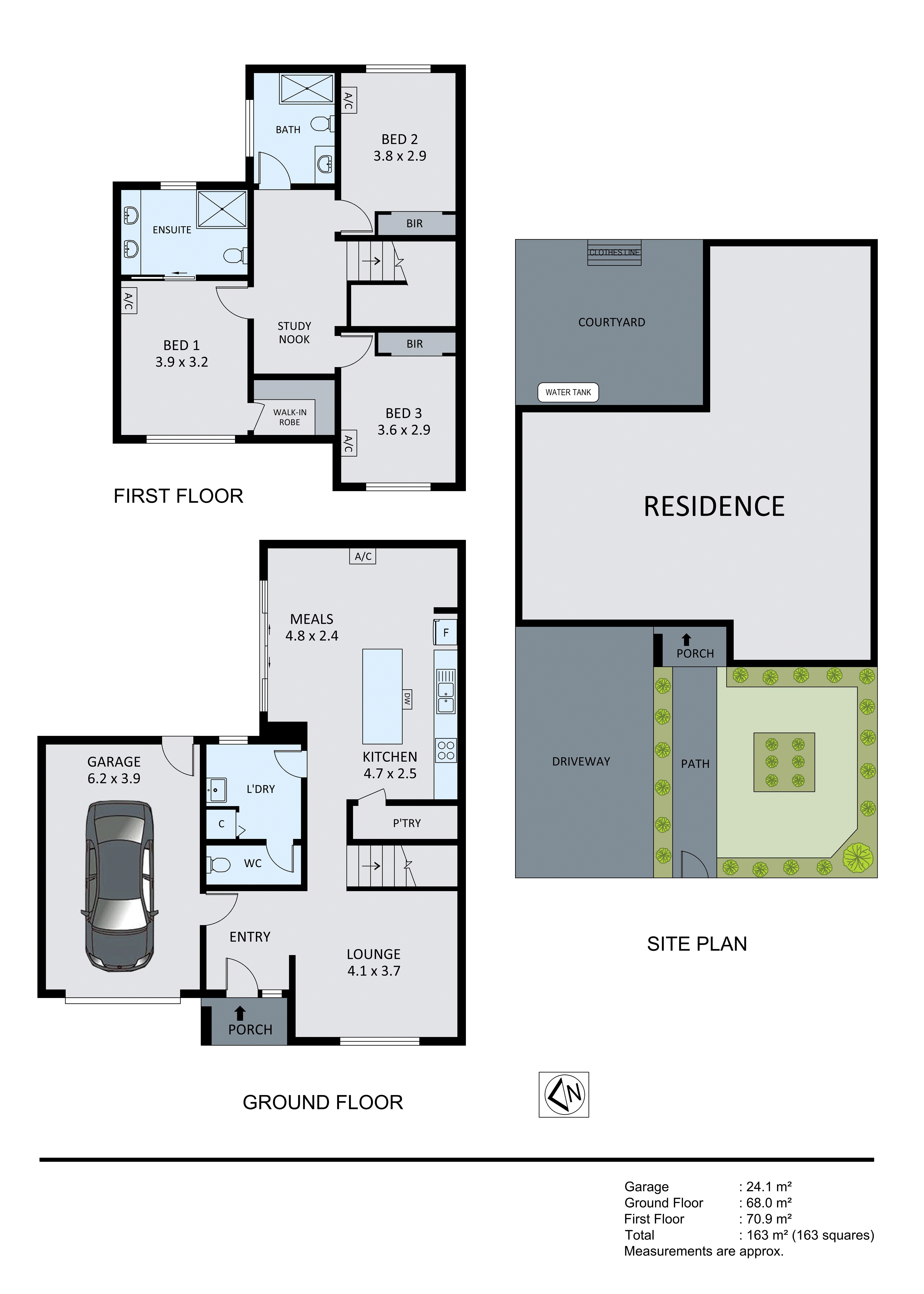 1/1 Reginald Street, Springvale South VIC 3172 - Floorplan