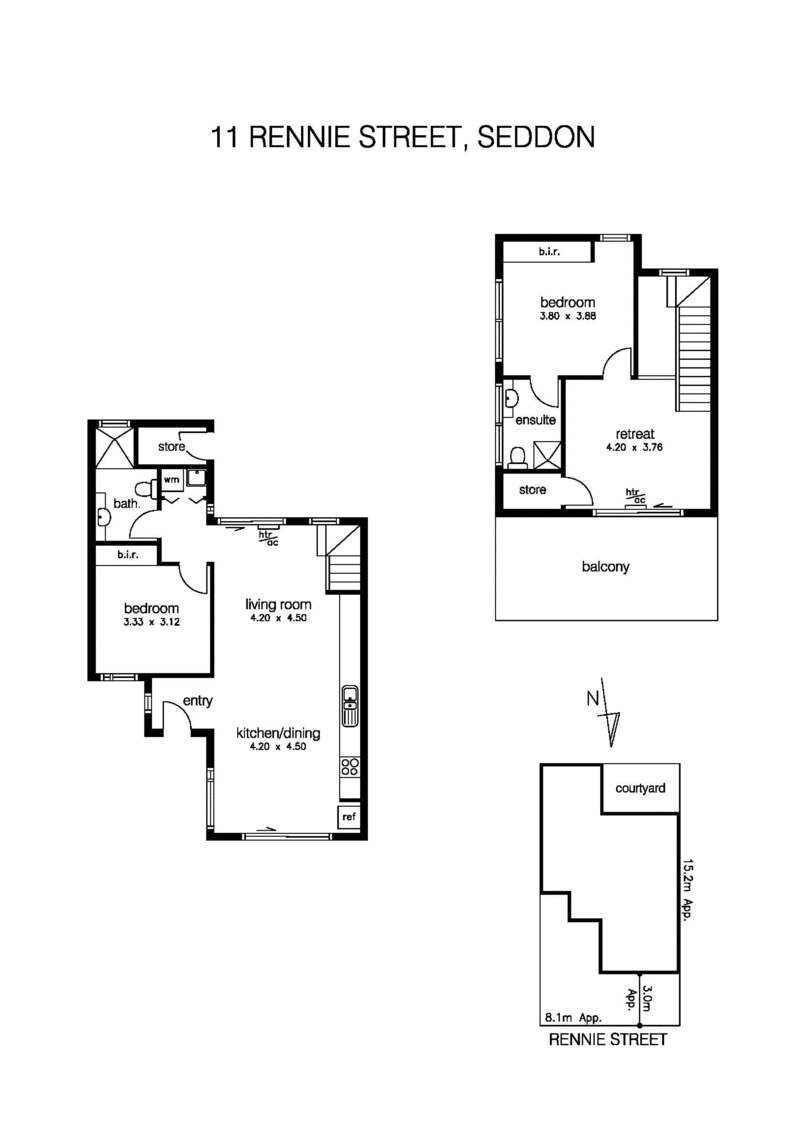 11 Rennie Street, SEDDON VIC 3011 - Floorplan