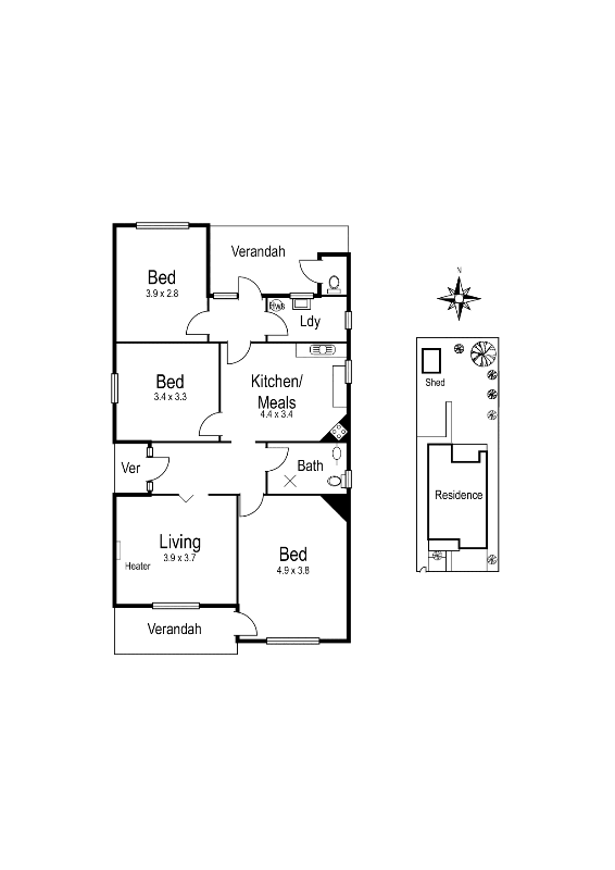 11 Salisbury Street, YARRAVILLE VIC 3013 - Floorplan