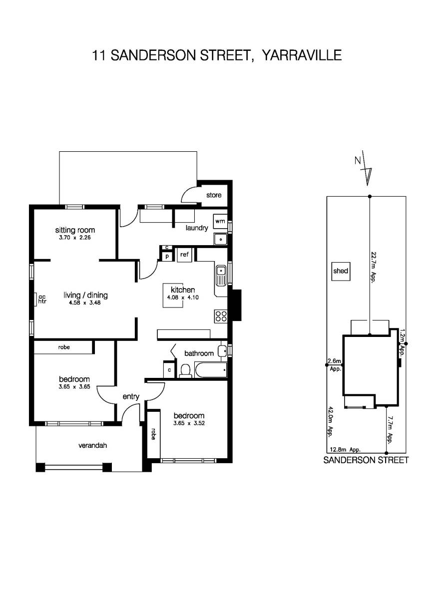 11 Sanderson Street, YARRAVILLE VIC 3013 - Floorplan