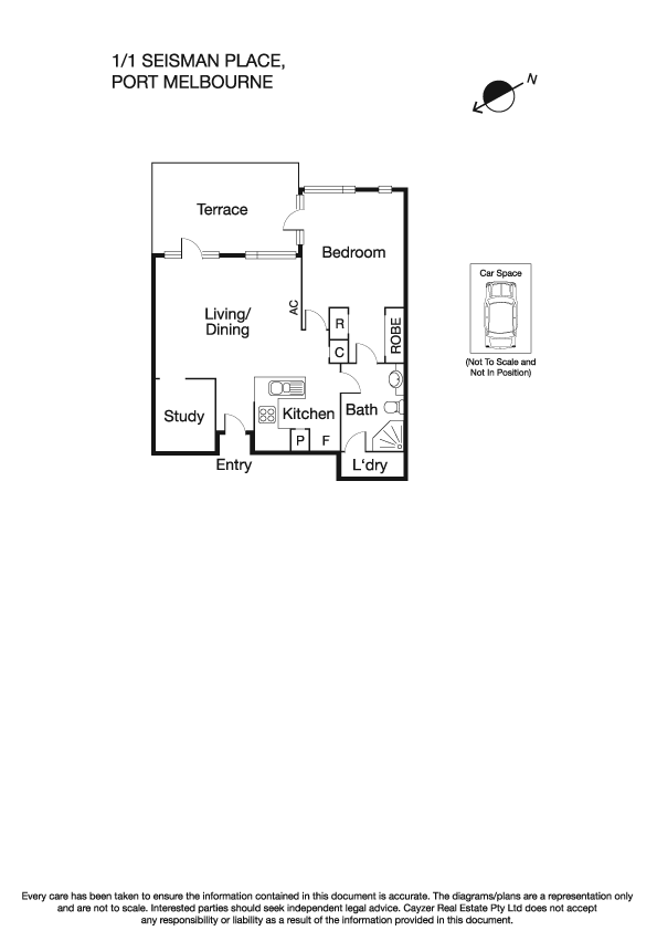 1/1 Seisman Place, PORT MELBOURNE VIC 3207 - Floorplan