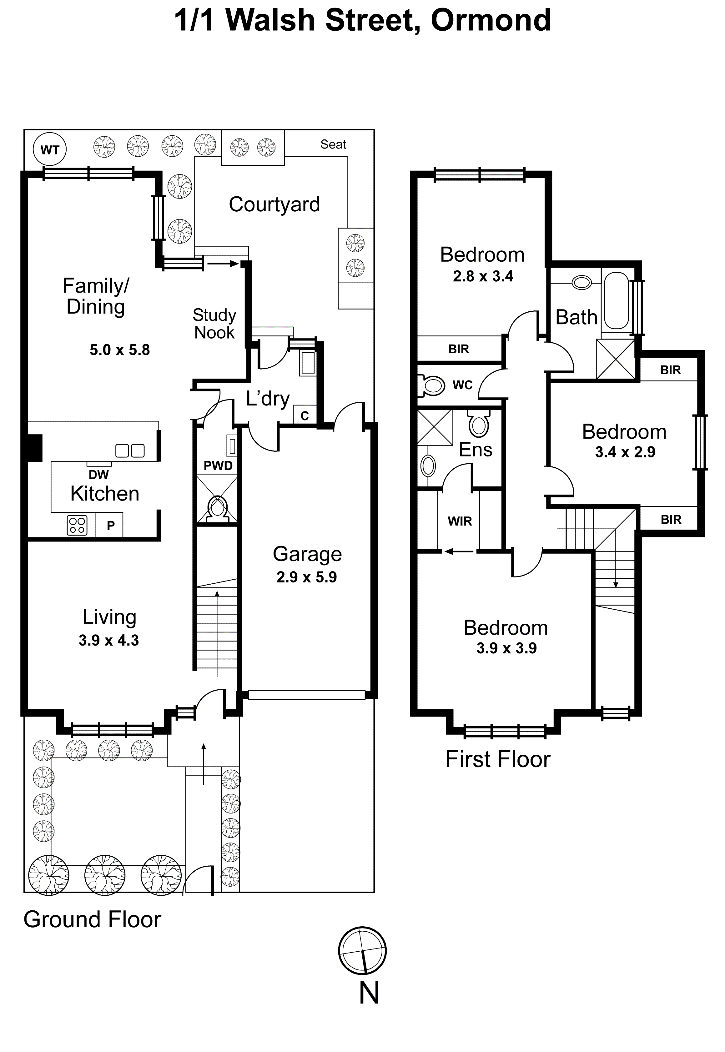 1/1 Walsh Street, Ormond VIC 3204 - Floorplan