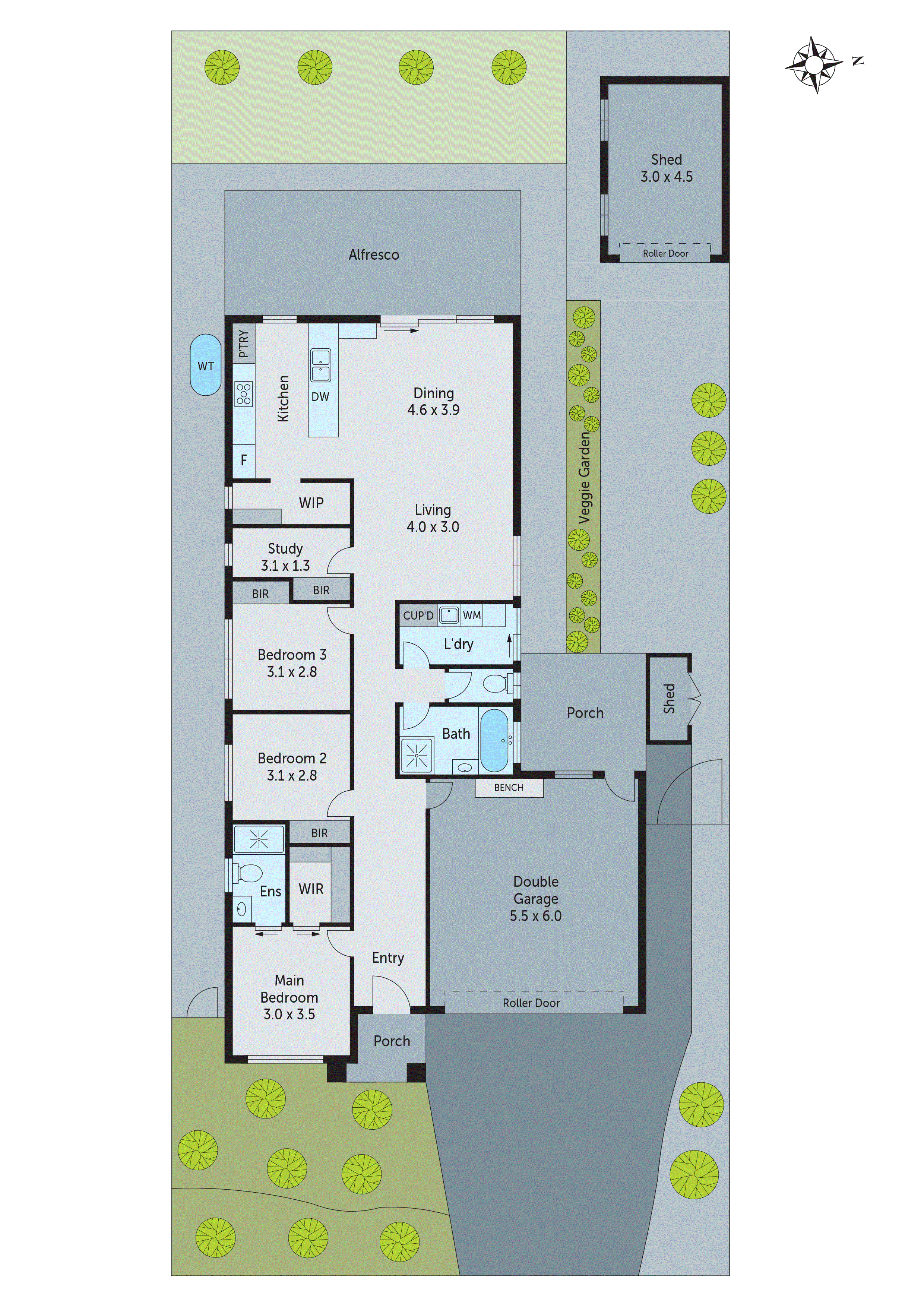 11 Waltham Street, Curlewis VIC 3222 - Floorplan