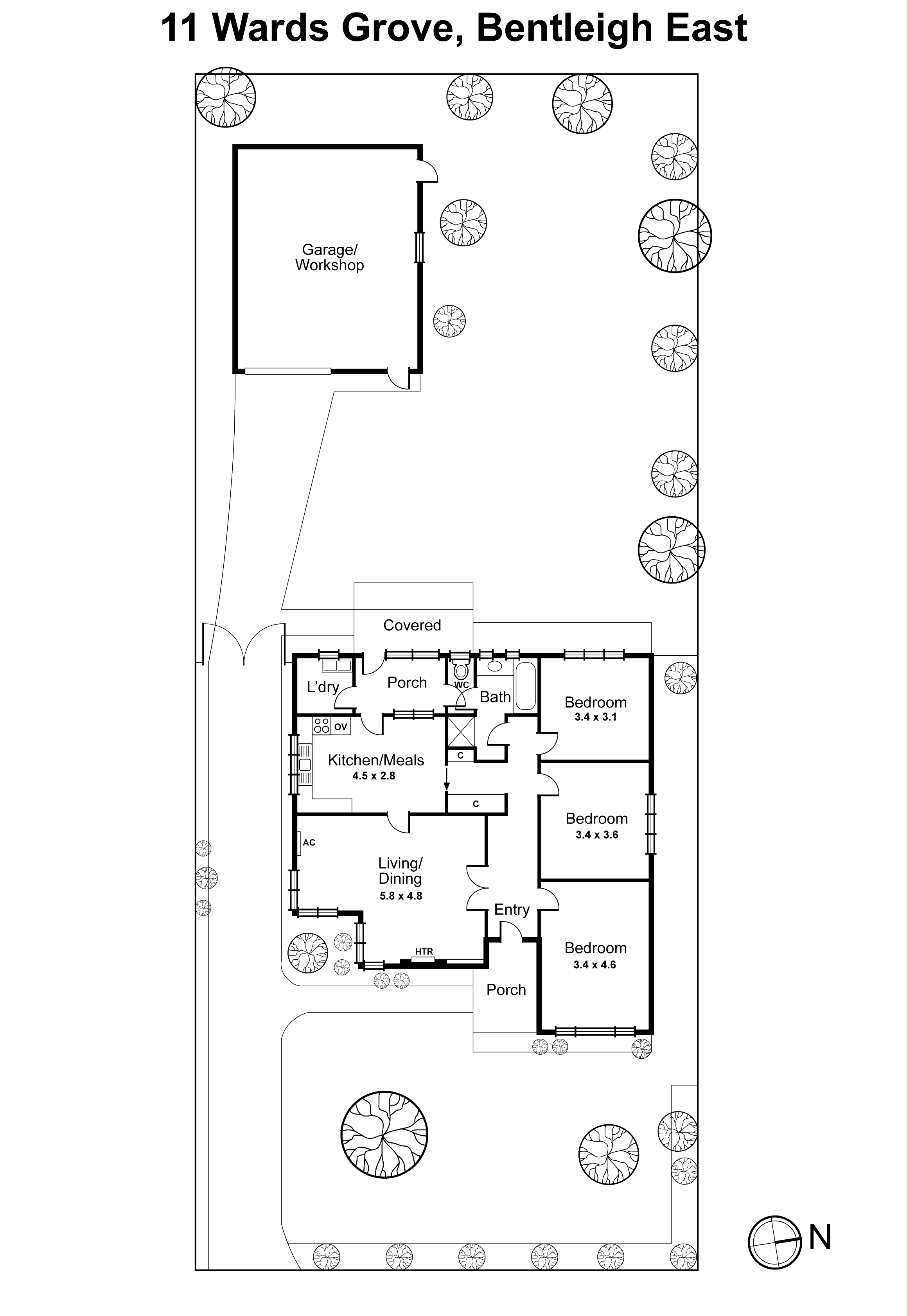 11 Wards Grove, Bentleigh East VIC 3165 - Floorplan