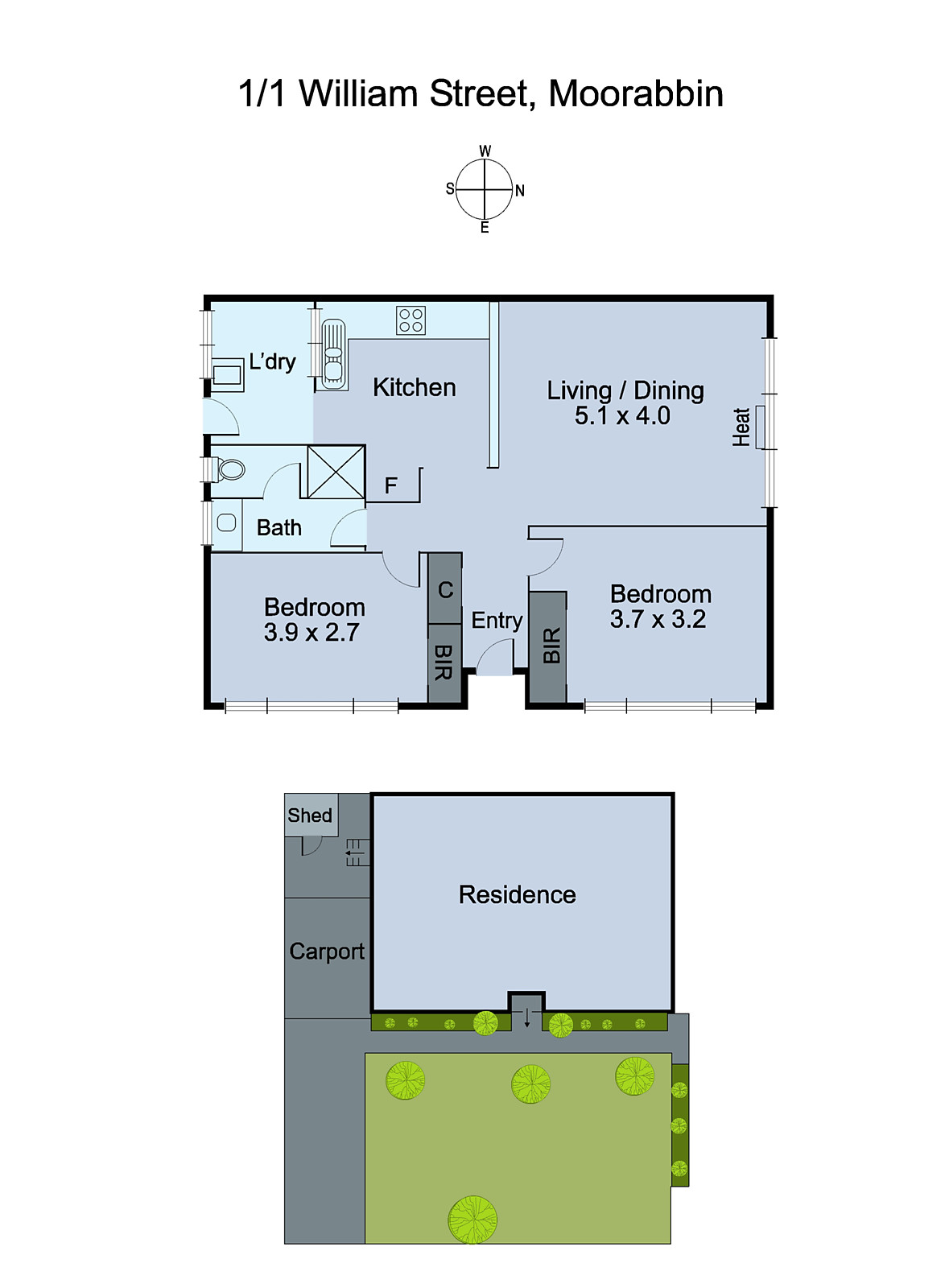 1/1 William Street, Moorabbin VIC 3189 - Floorplan