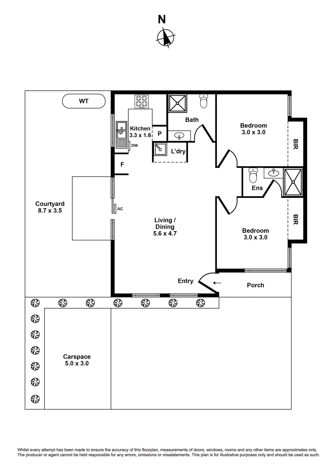 1/10 Clarendon Parade, West Footscray VIC 3012 - Floorplan