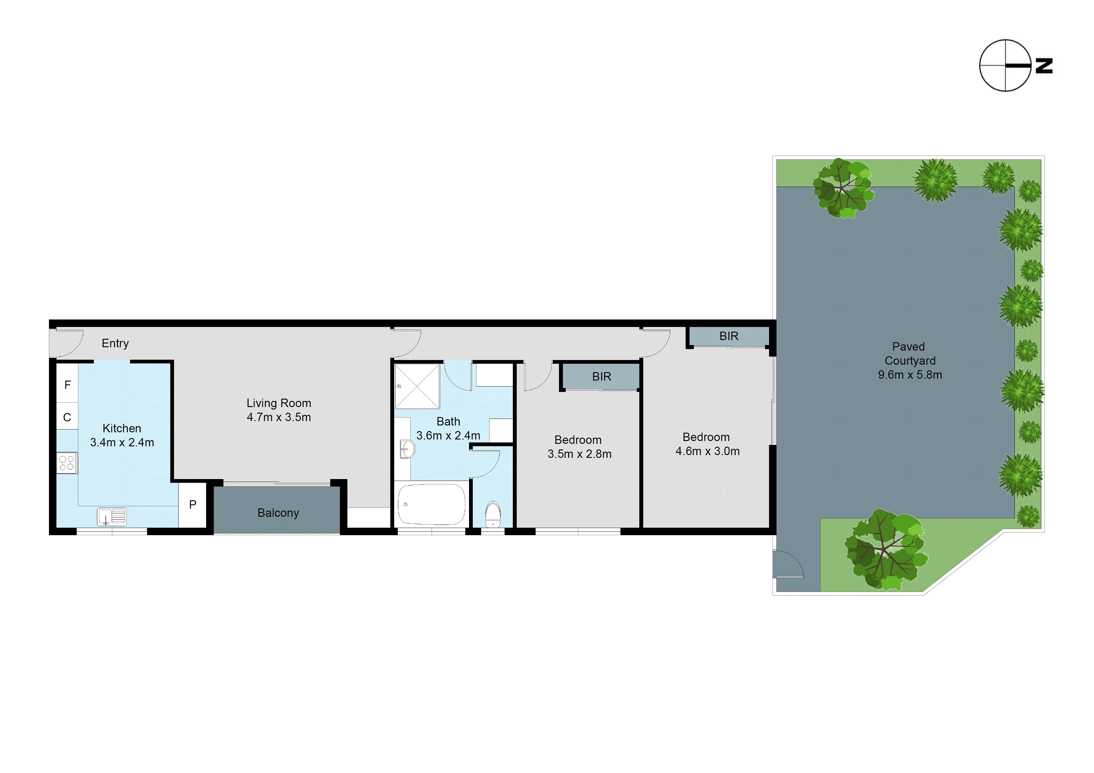 1/10 Crewe Road, Hughesdale VIC 3166 - Floorplan