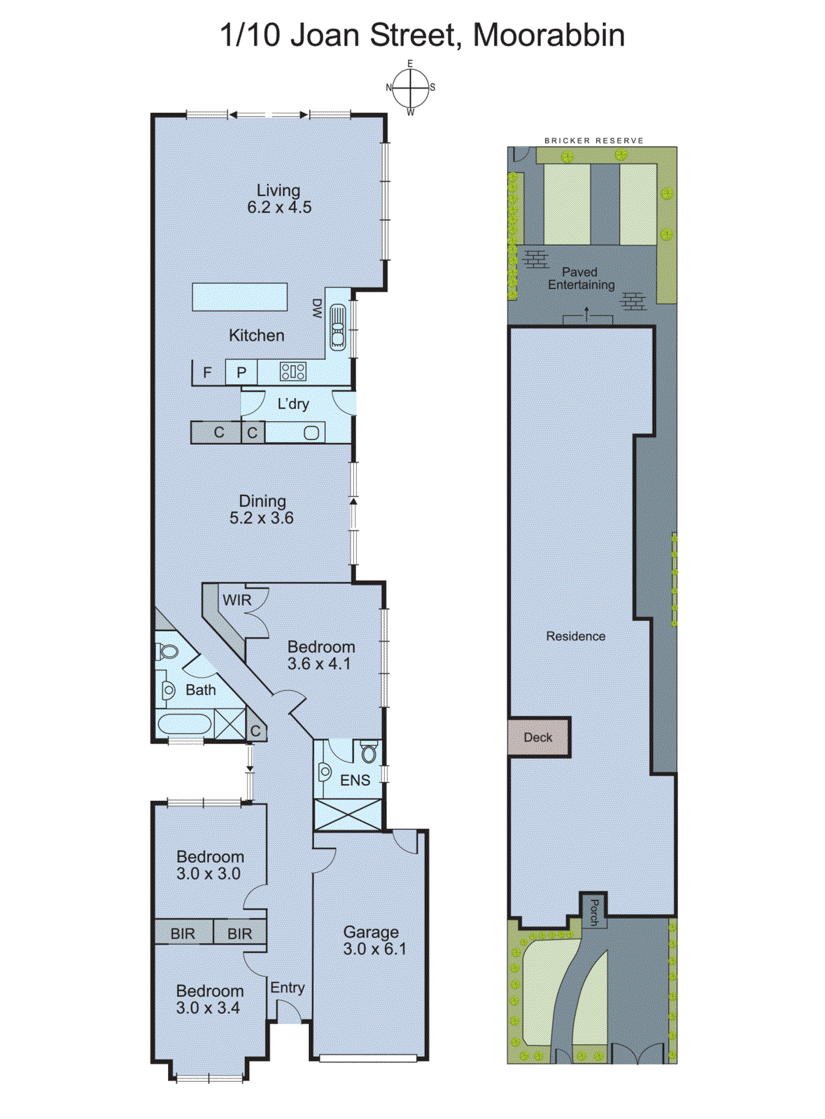 1/10 Joan Street, Moorabbin VIC 3189 - Floorplan
