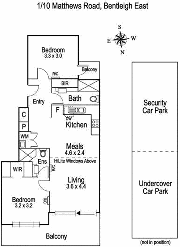 1/10 Matthews Road, Bentleigh East VIC 3165 - Floorplan