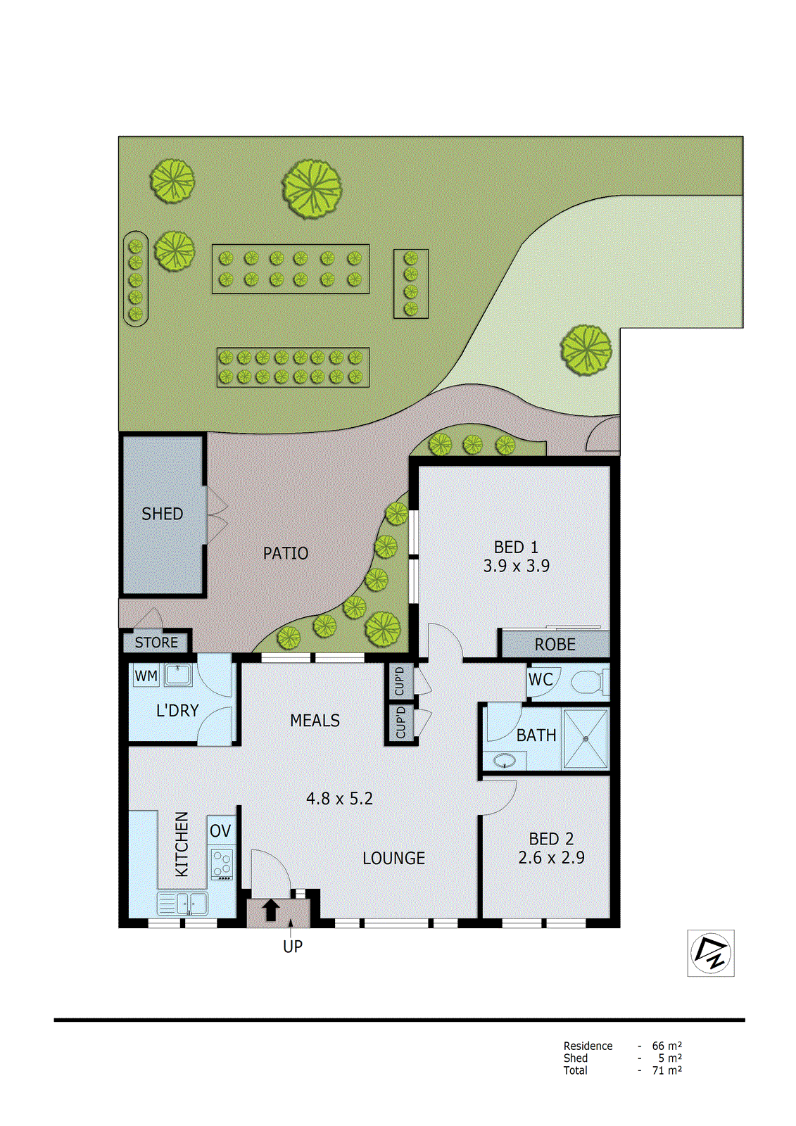 1/10 McIntosh Court, Aspendale Gardens VIC 3195 - Floorplan